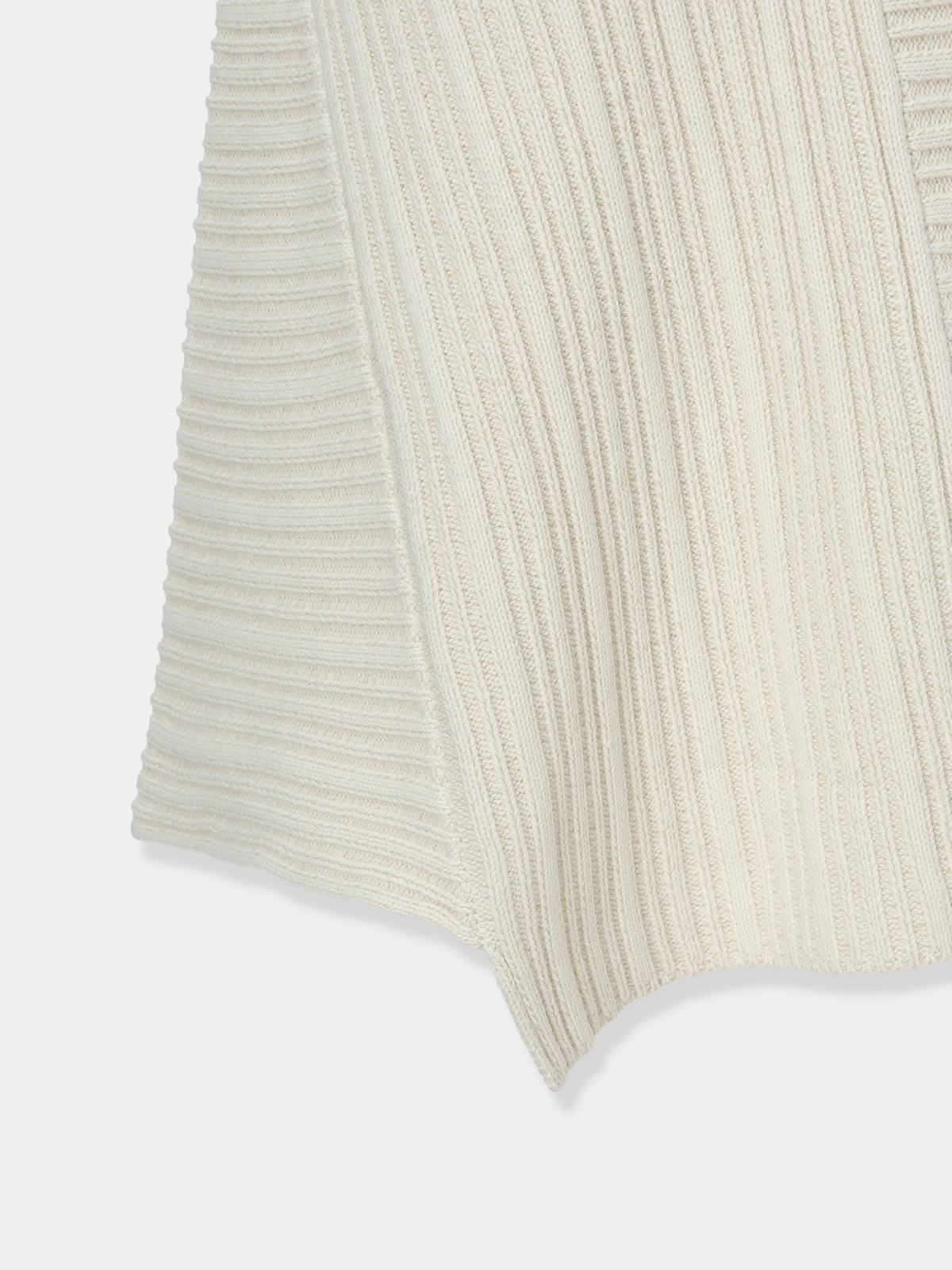 Panel Rib Wool Knit Skirt