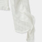 Sheer Jacquard Frill Blouse