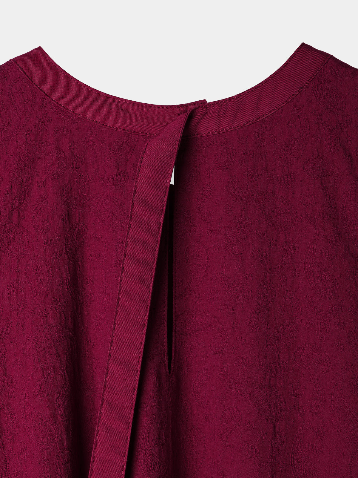 Paisley jacquard piping Dress