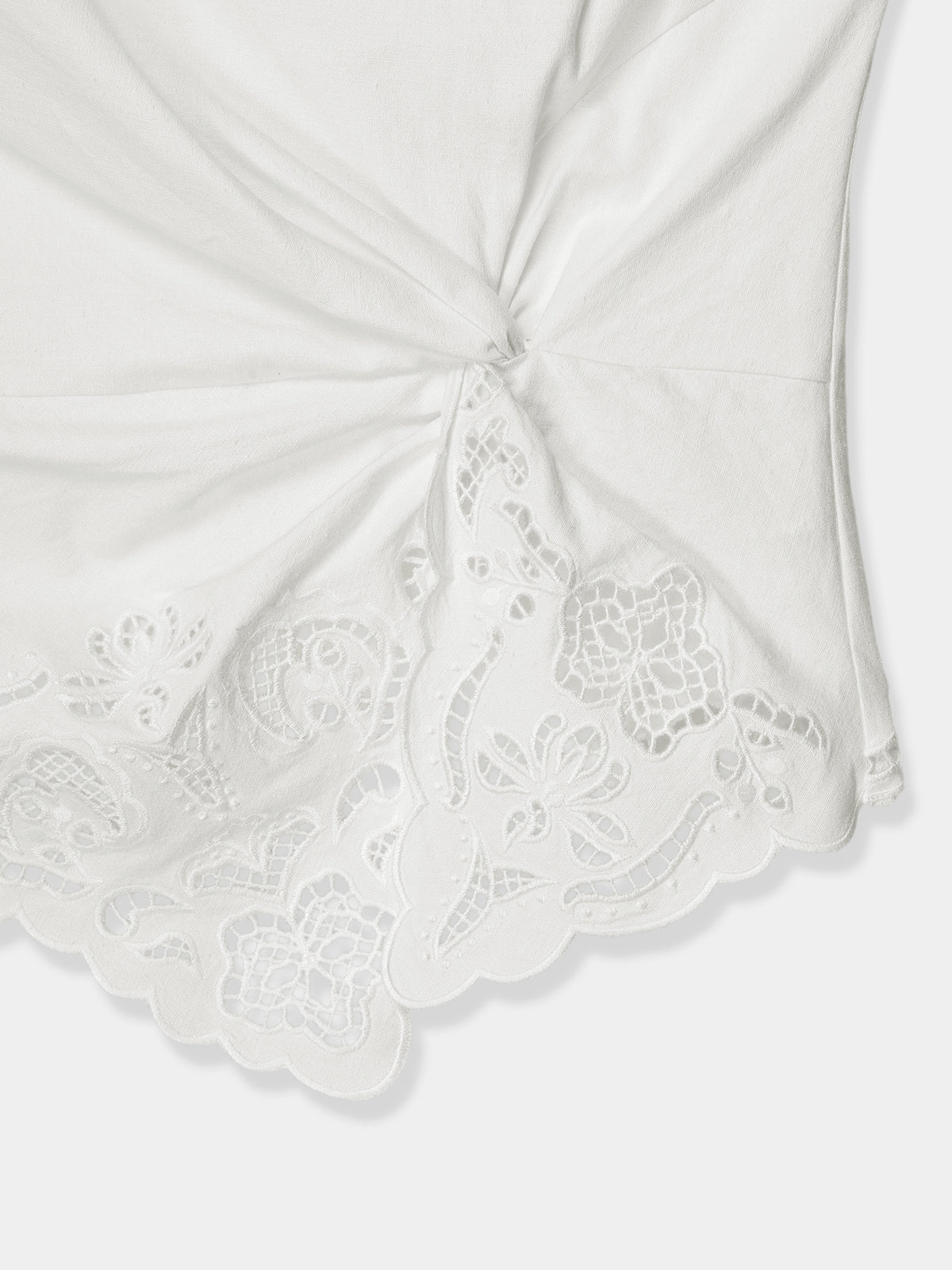 Orchid Cutwork Twist Top