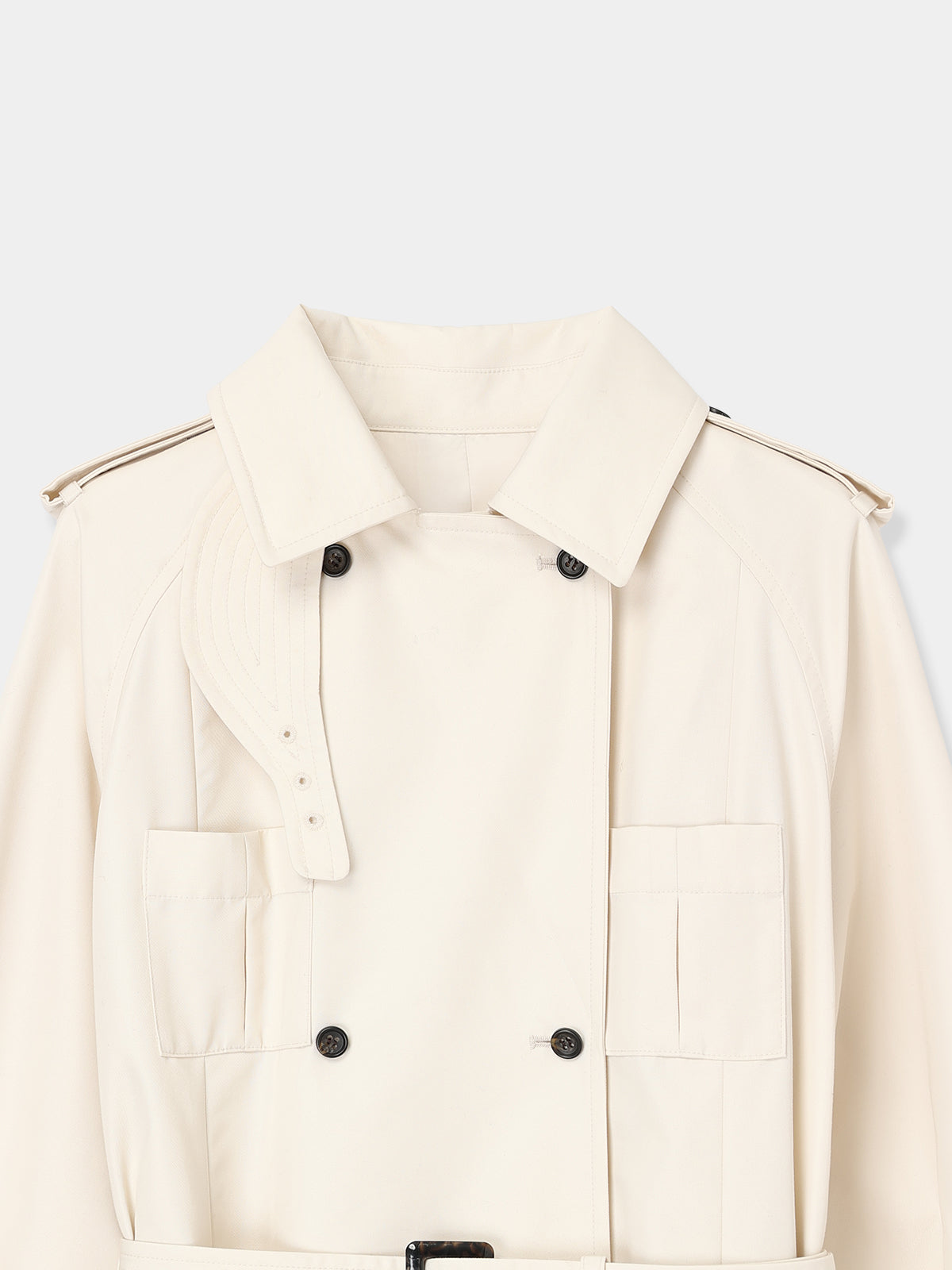Belted Flare Trench Coat