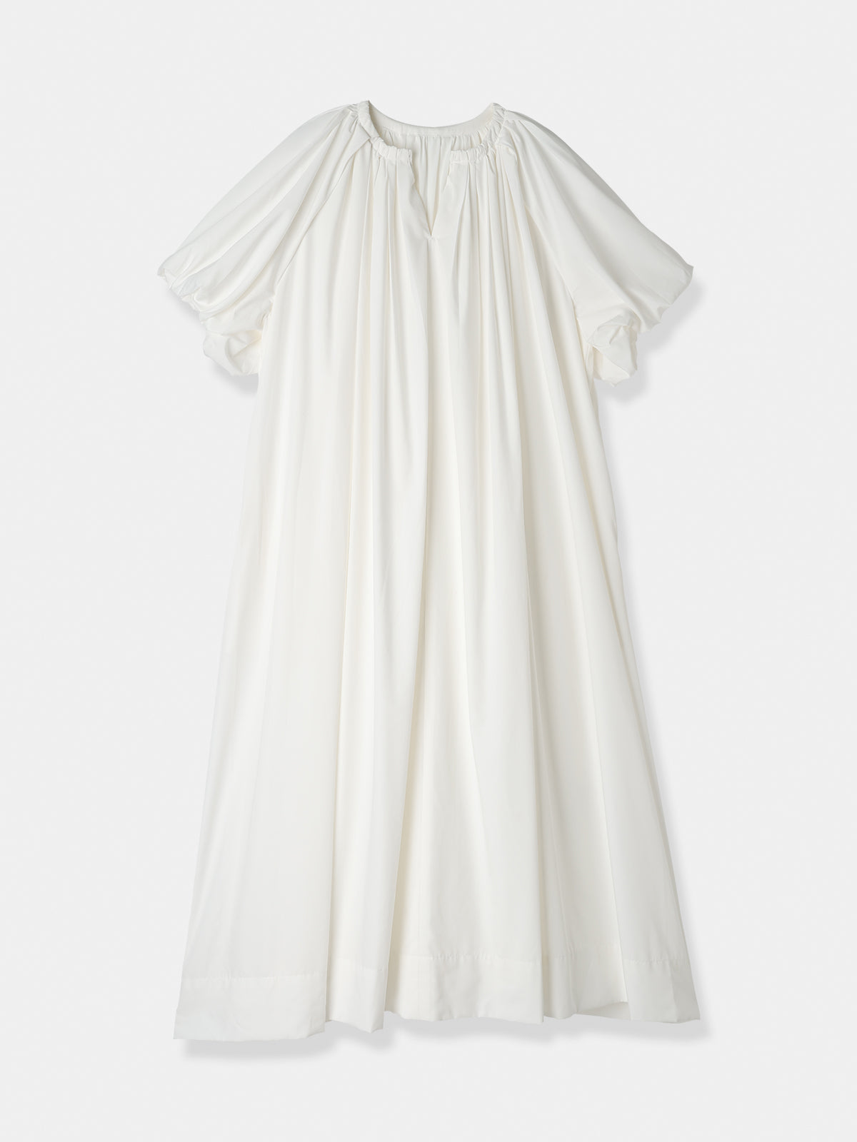 高質 Sleeve Balloon Volume BLANC L'AUBE – Dress ワンピース