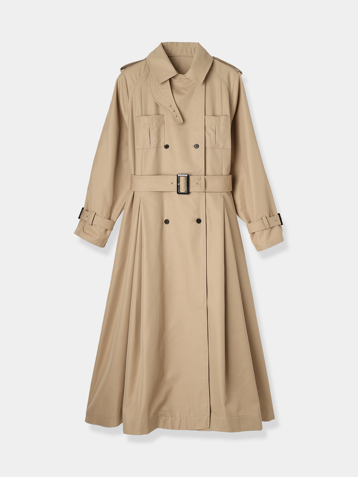 Belted Flare Trench coat