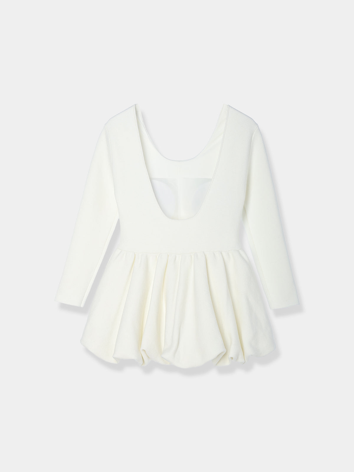 ロルlaubeblanc Balloon peplum Knit tops