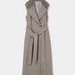 Belted Wool long gilet