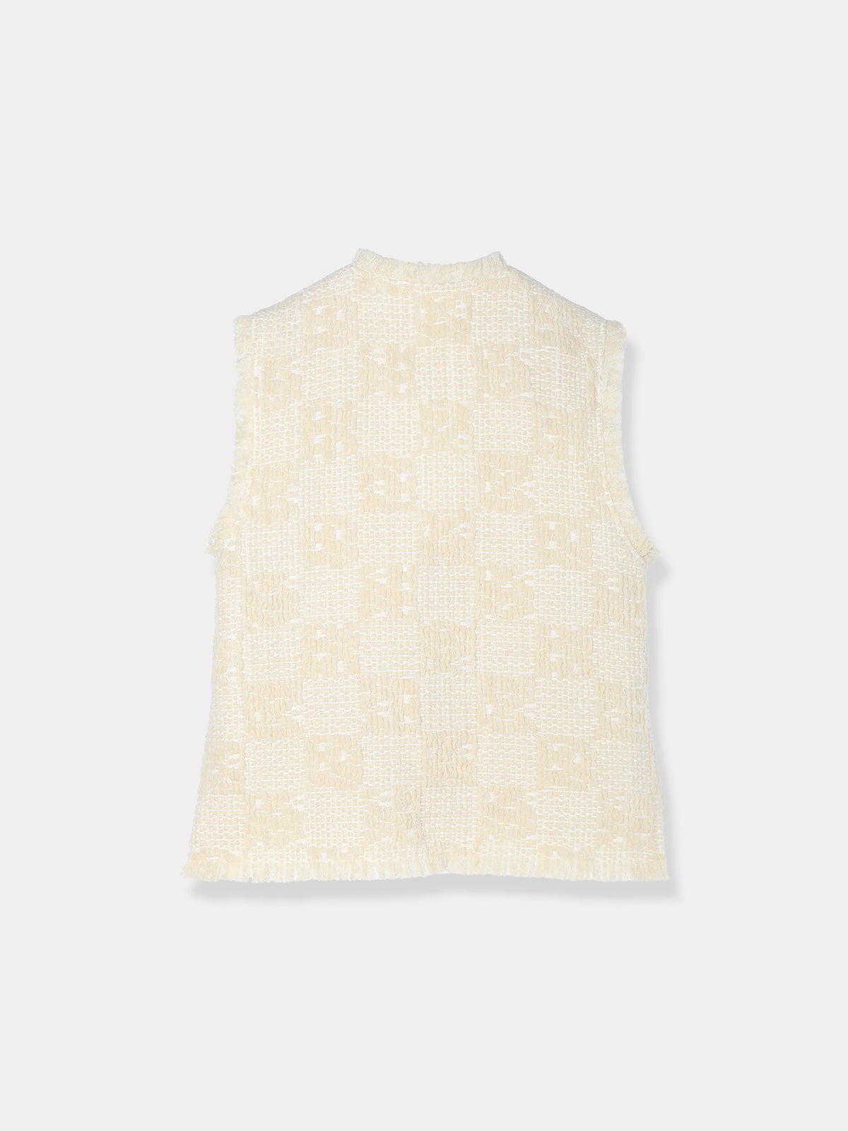 Fringe tweed vest – L'AUBE BLANC