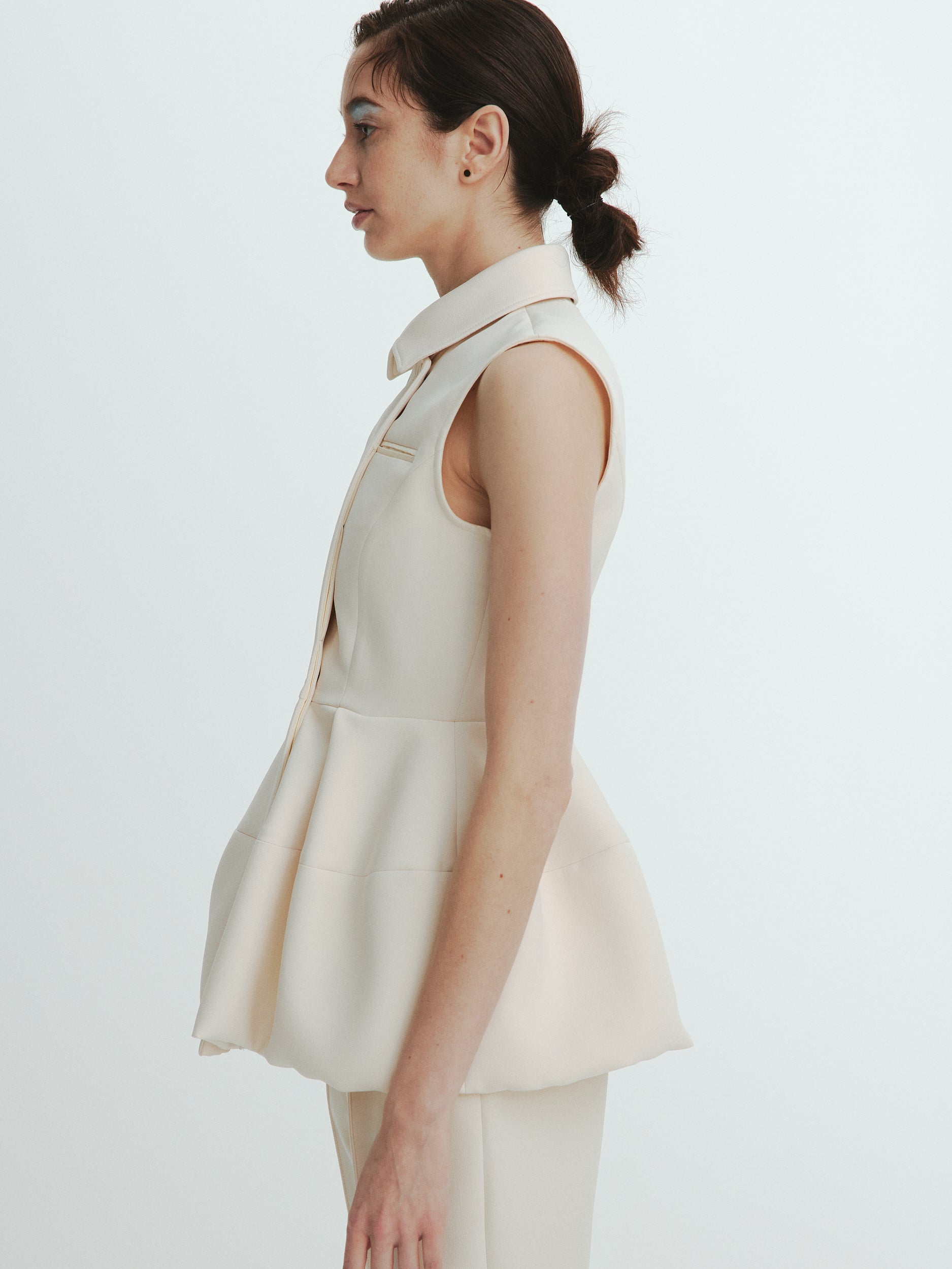 【新品未使用】laubeblanc Balloon peplum Tops900cm