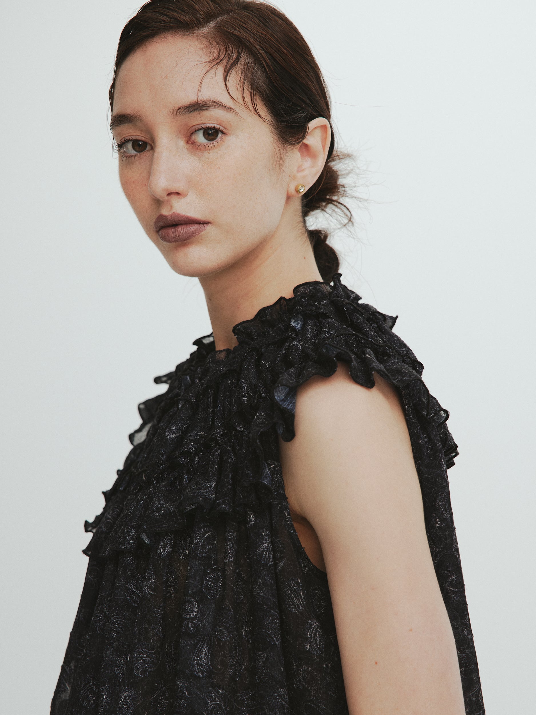 Paisley Cut jacquard  Blouse