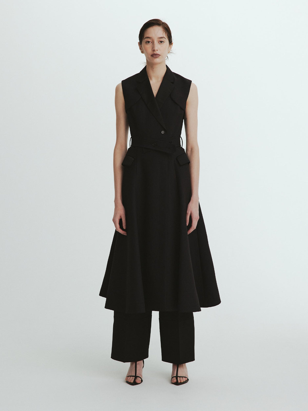 Sleeveless Coat Dress