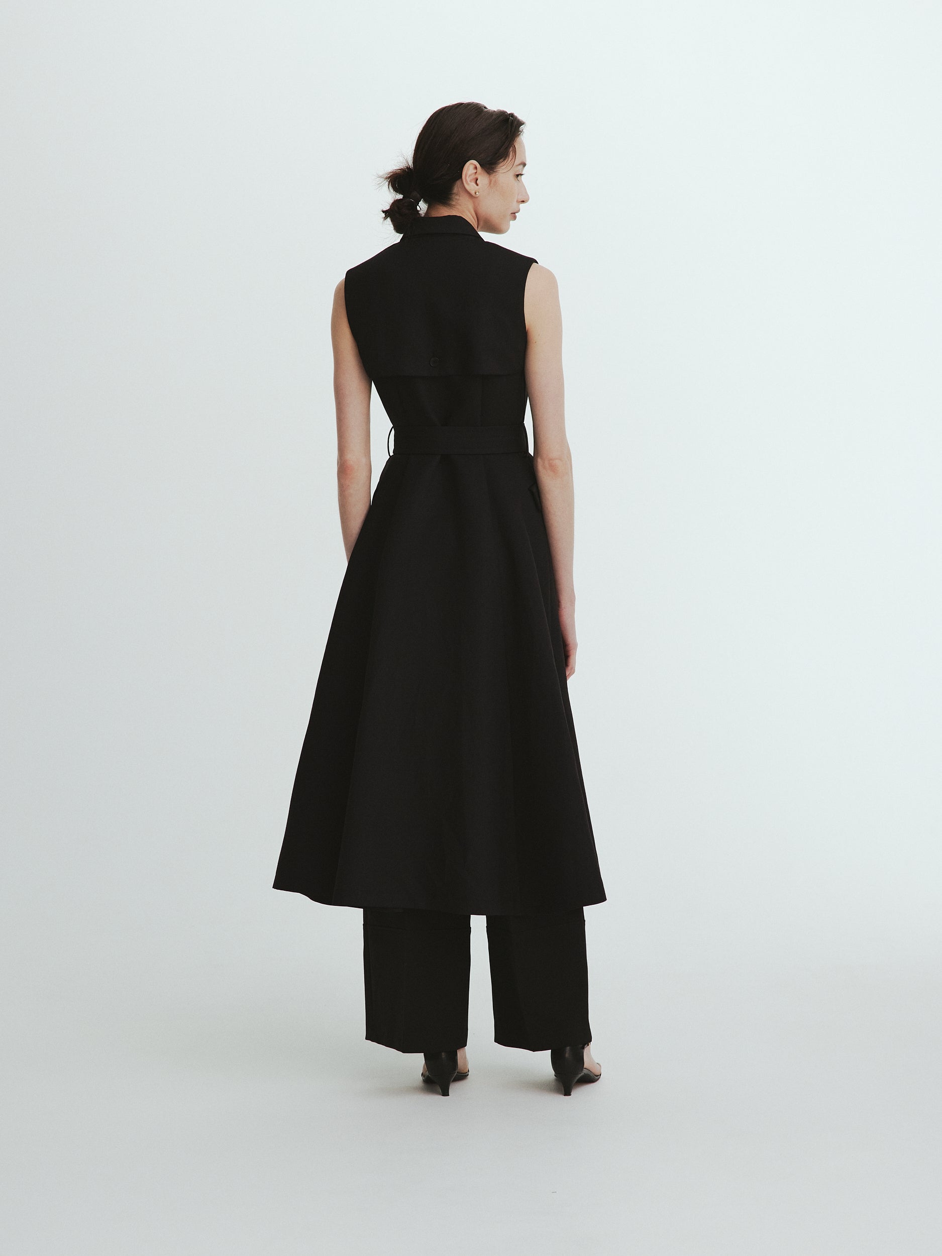 【新品未使用】L'AUBE BLANE＊Sleeveless CoatDress380cmウエスト