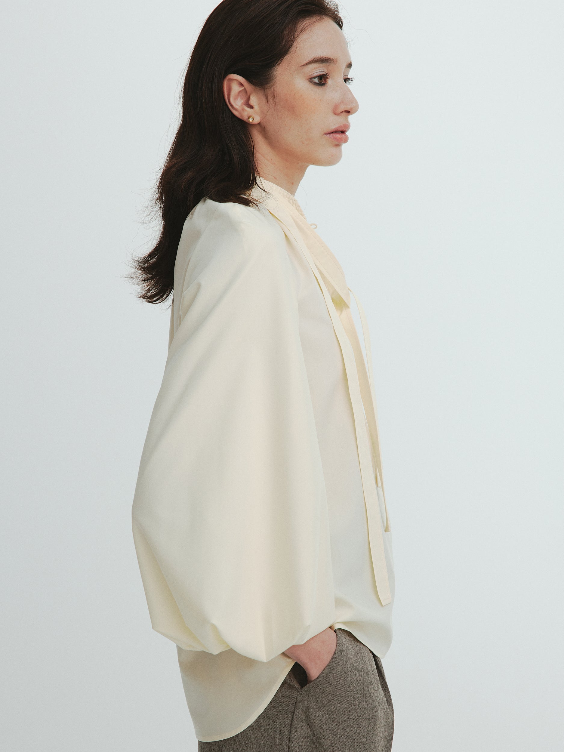 Double tie Blouse – L'AUBE BLANC