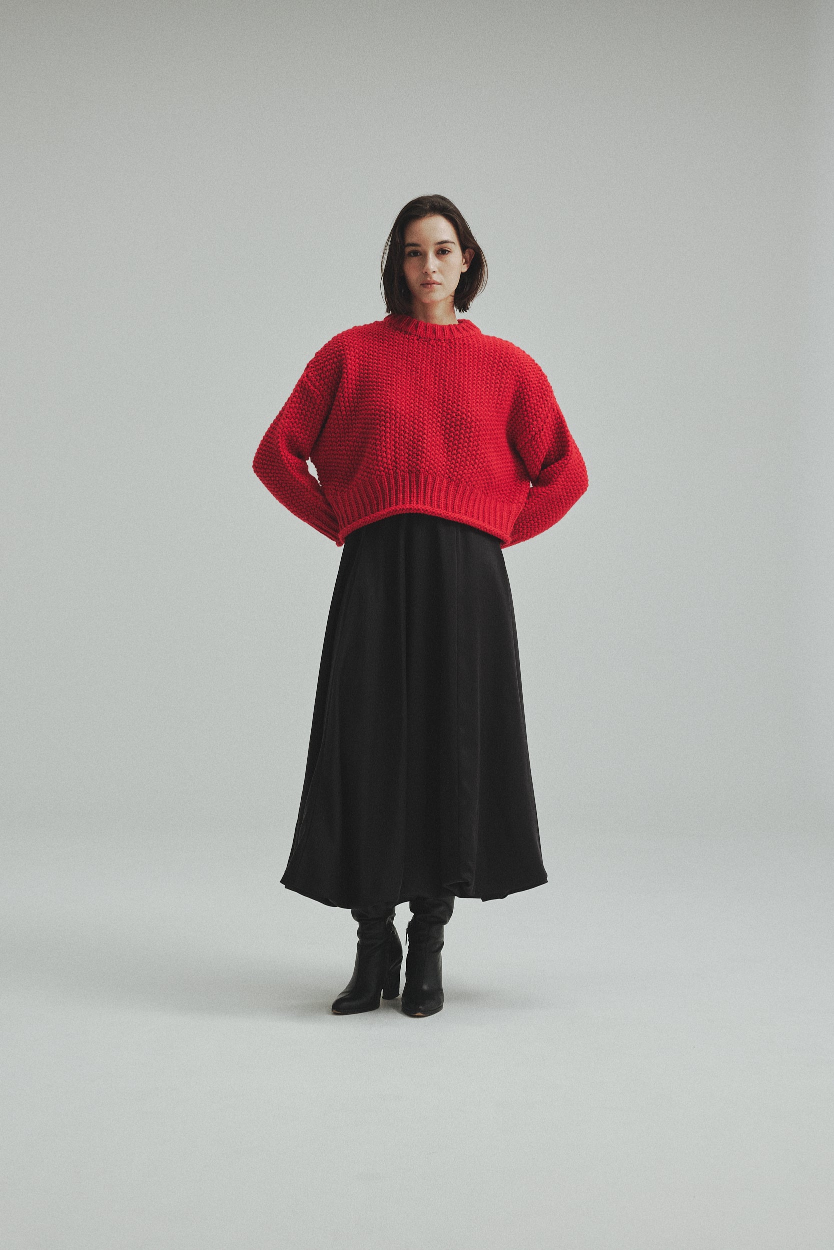 Waist Drape Balloon skirt