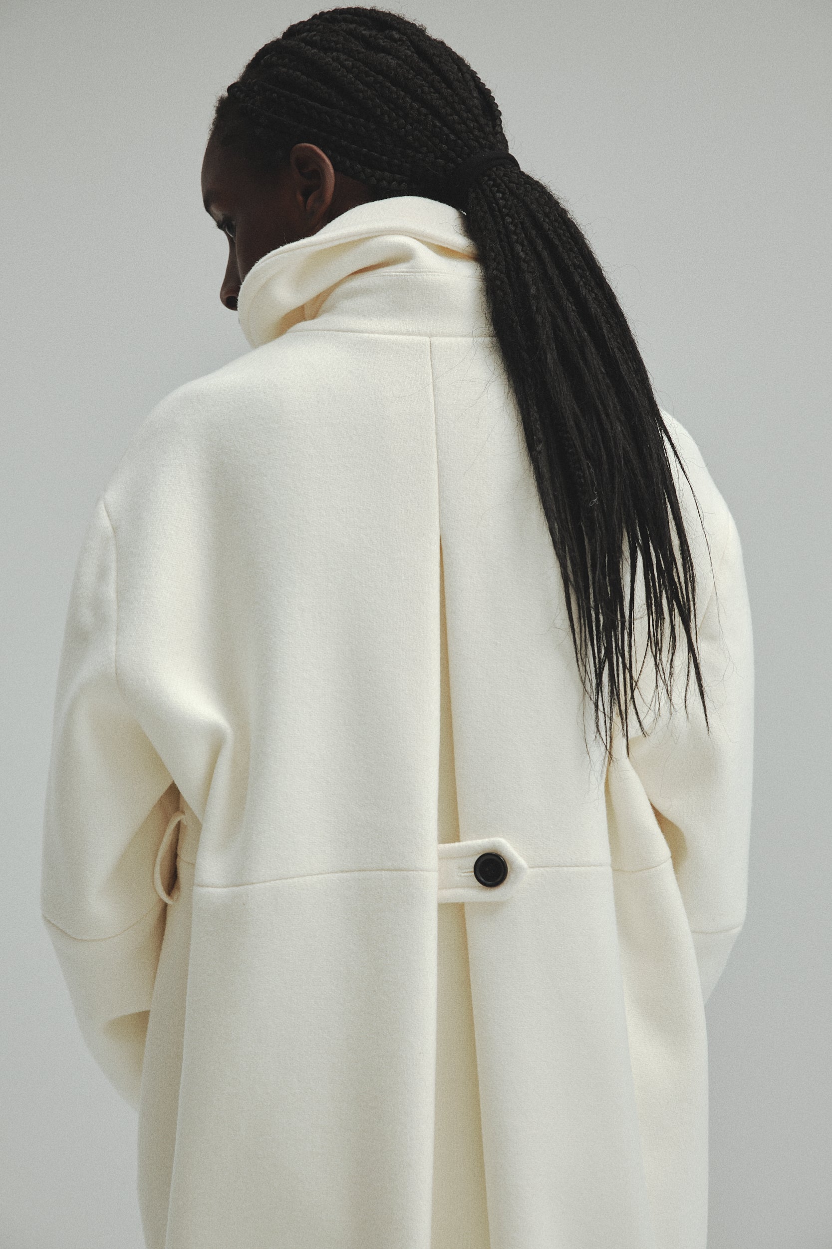 Double-breasted Wool coat – L'AUBE BLANC