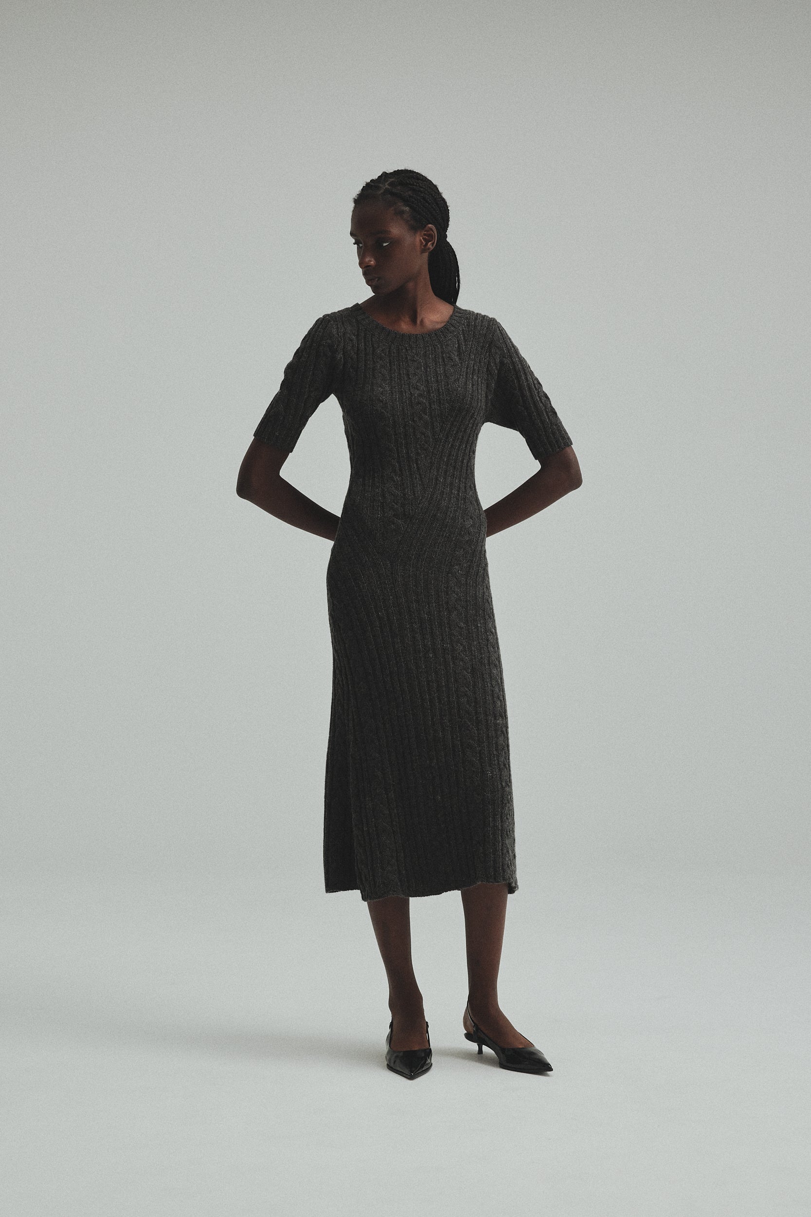 【laubeblanc】Cable knit Dress