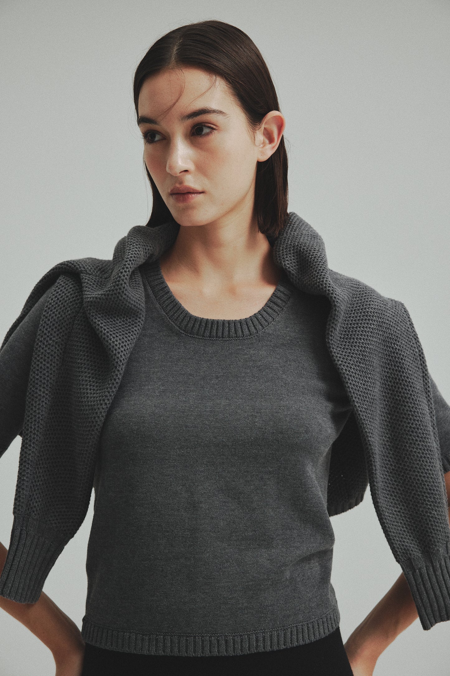 Crew neck Knit pullover