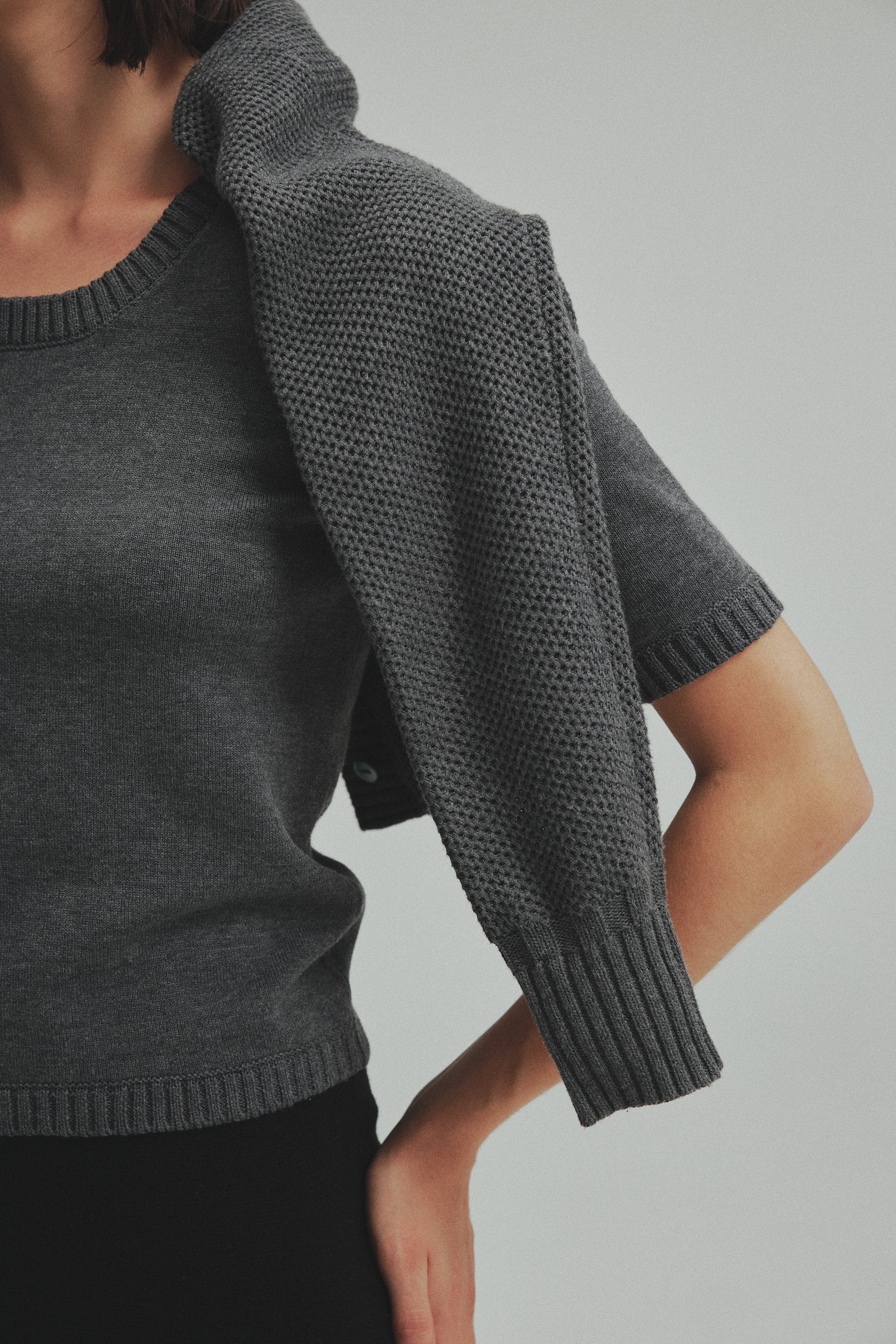 Crew neck Knit pullover