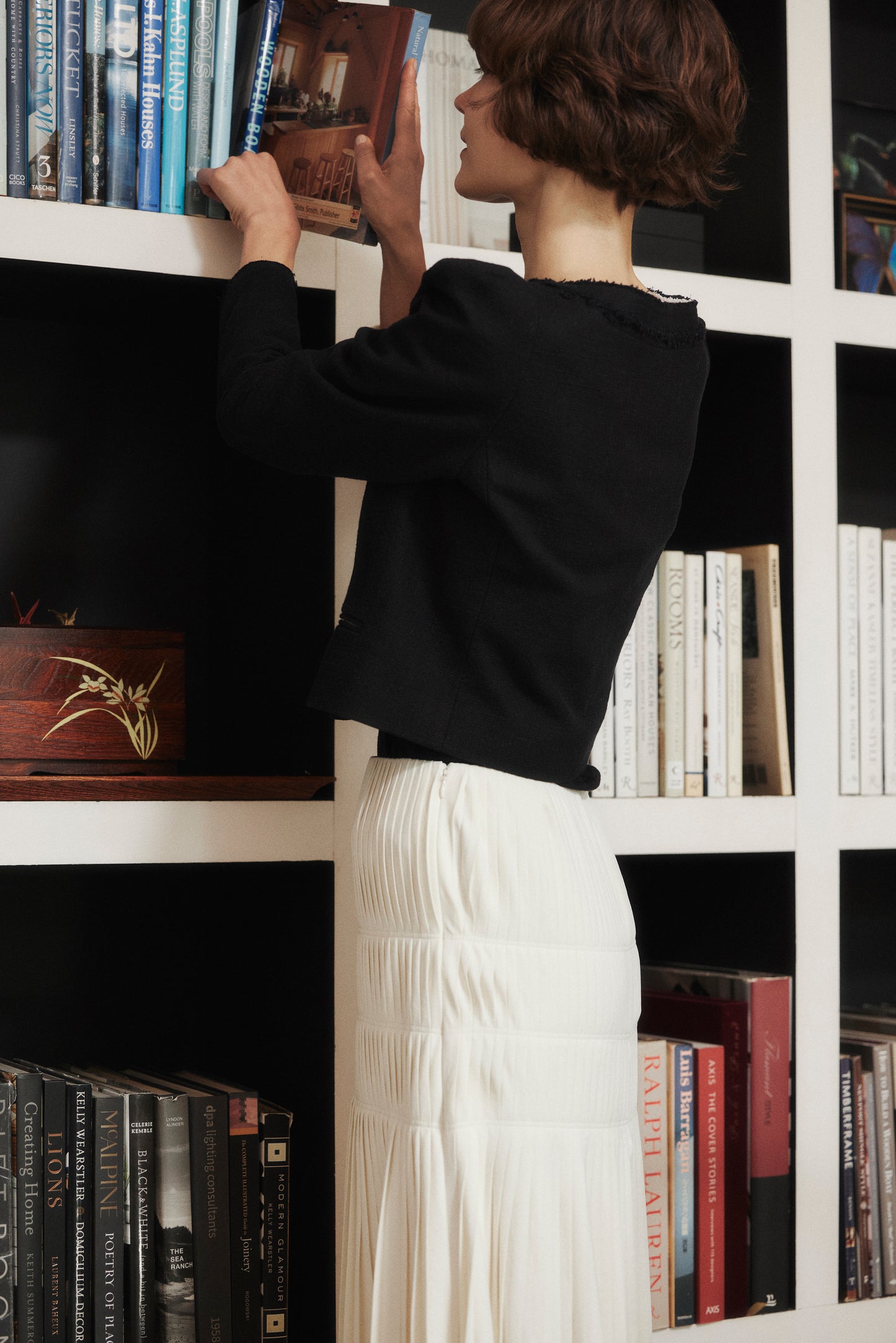 Gigot Sleeve Tweed Jacket