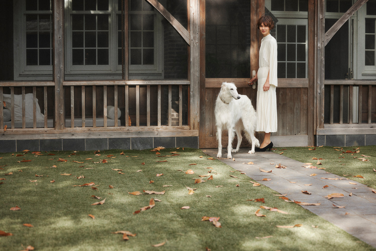 Powder Satin Pleats Tiered Skirt