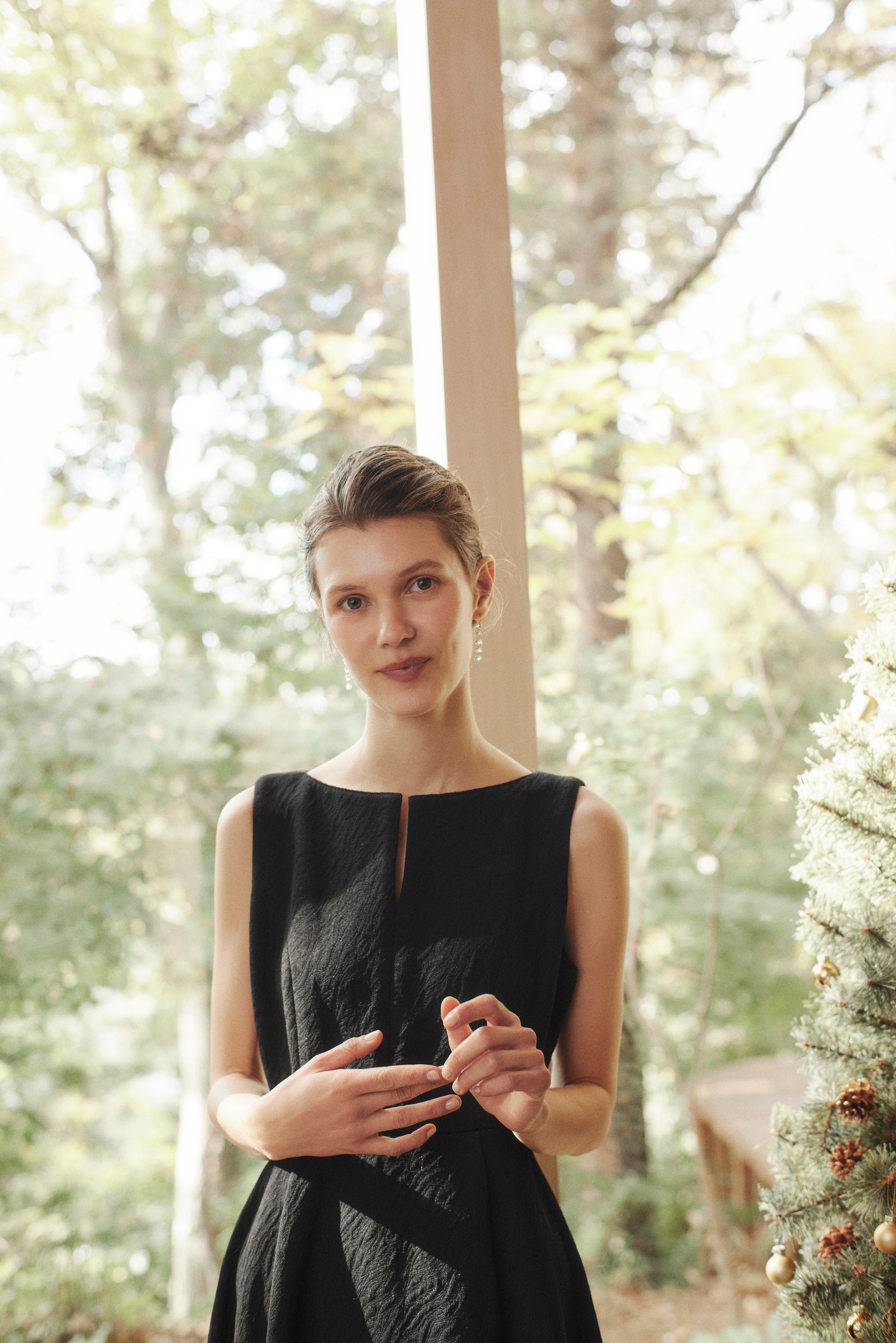 新品未使用Laubeblanc Keyneck Jacquard Dress S Keyneck Jacquard Dress – L'AUBE BLANC