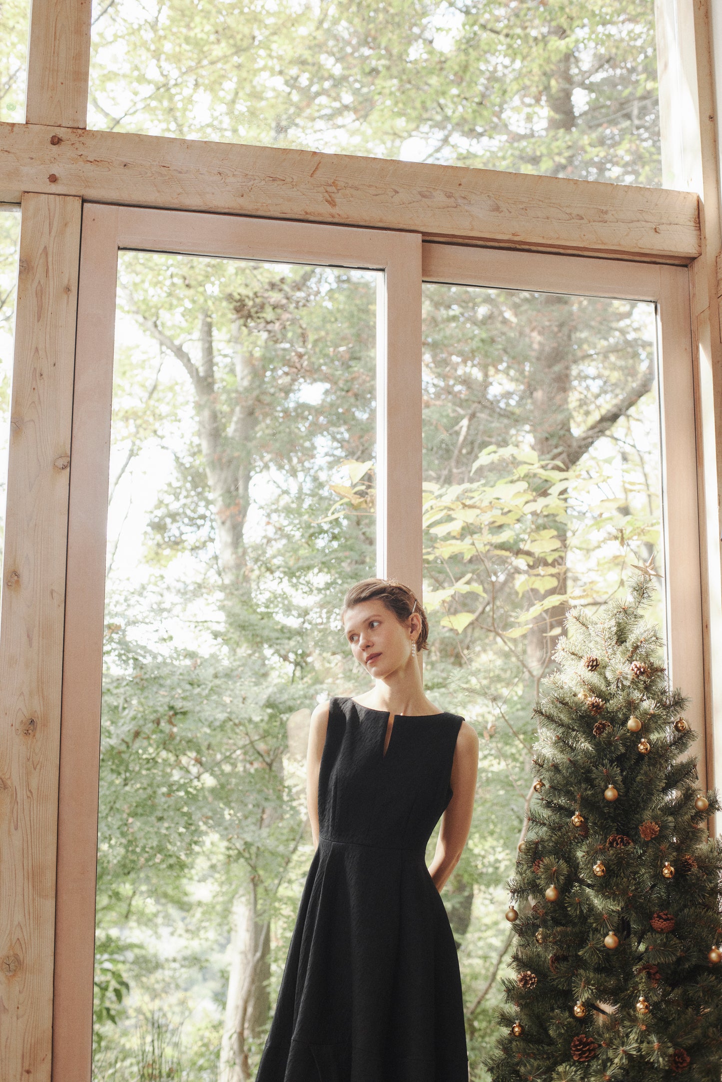 Keyneck Jacquard Dress