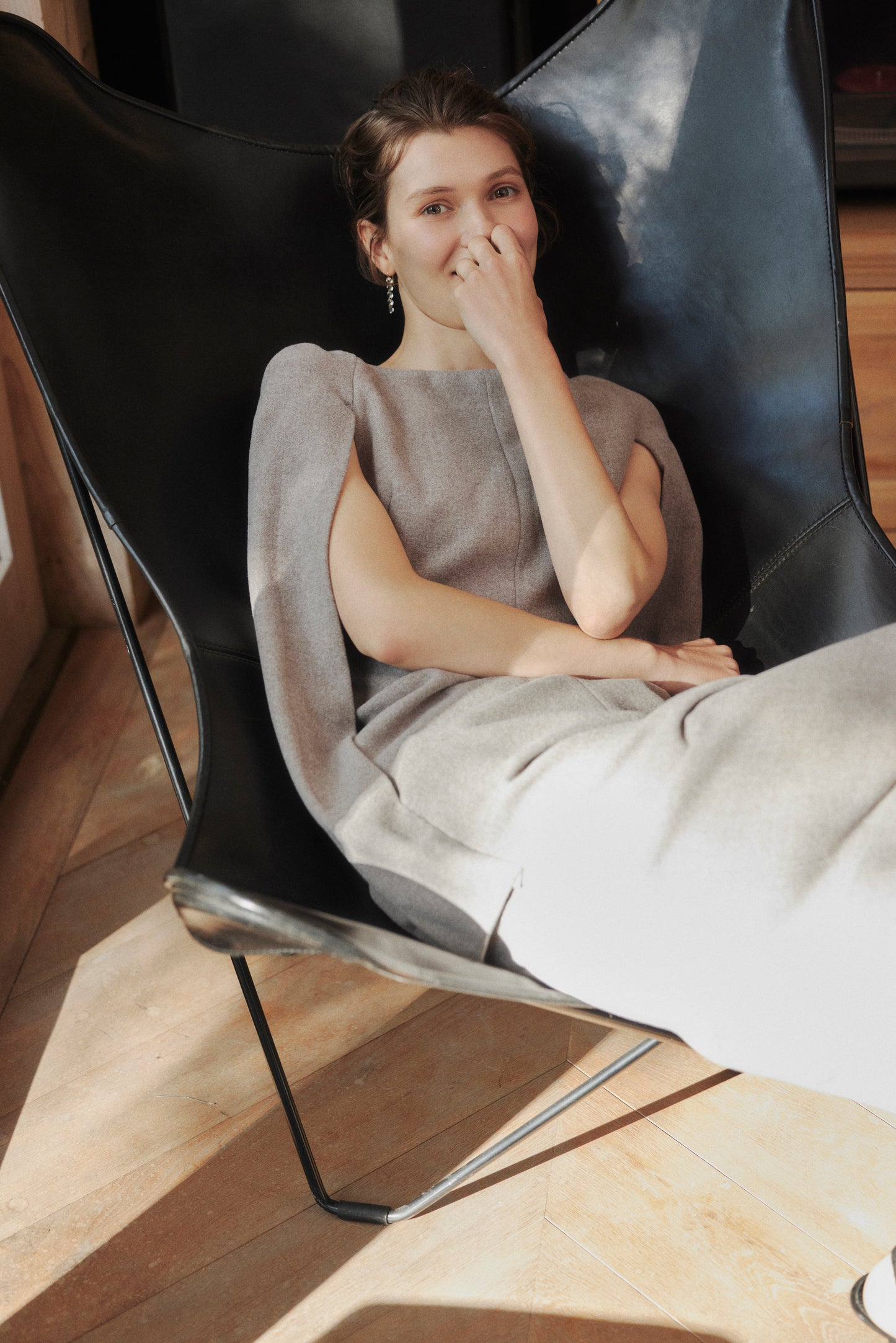 Narrow line Cape Dress