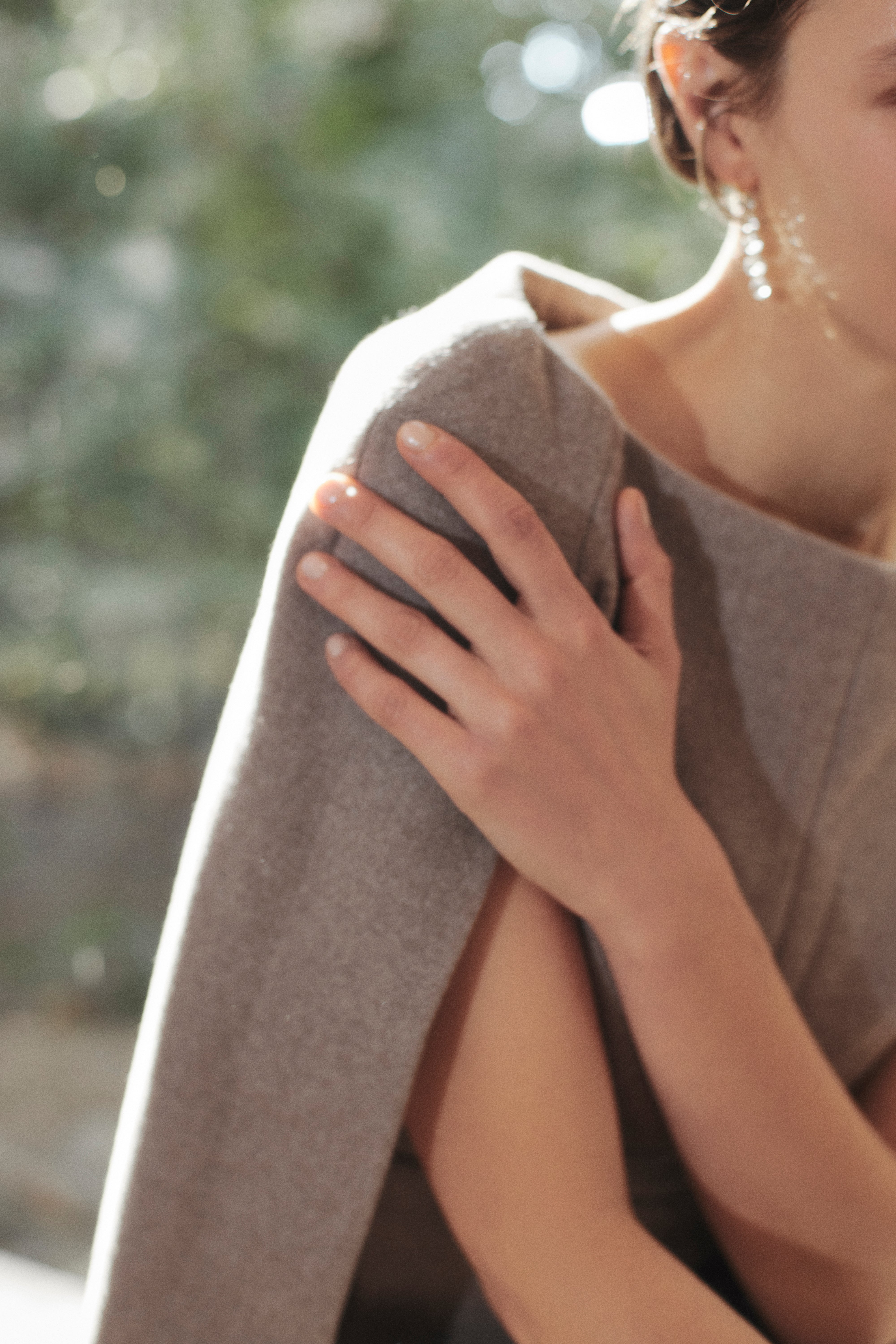 受注販売】Narrow line Cape Dress – L'AUBE BLANC