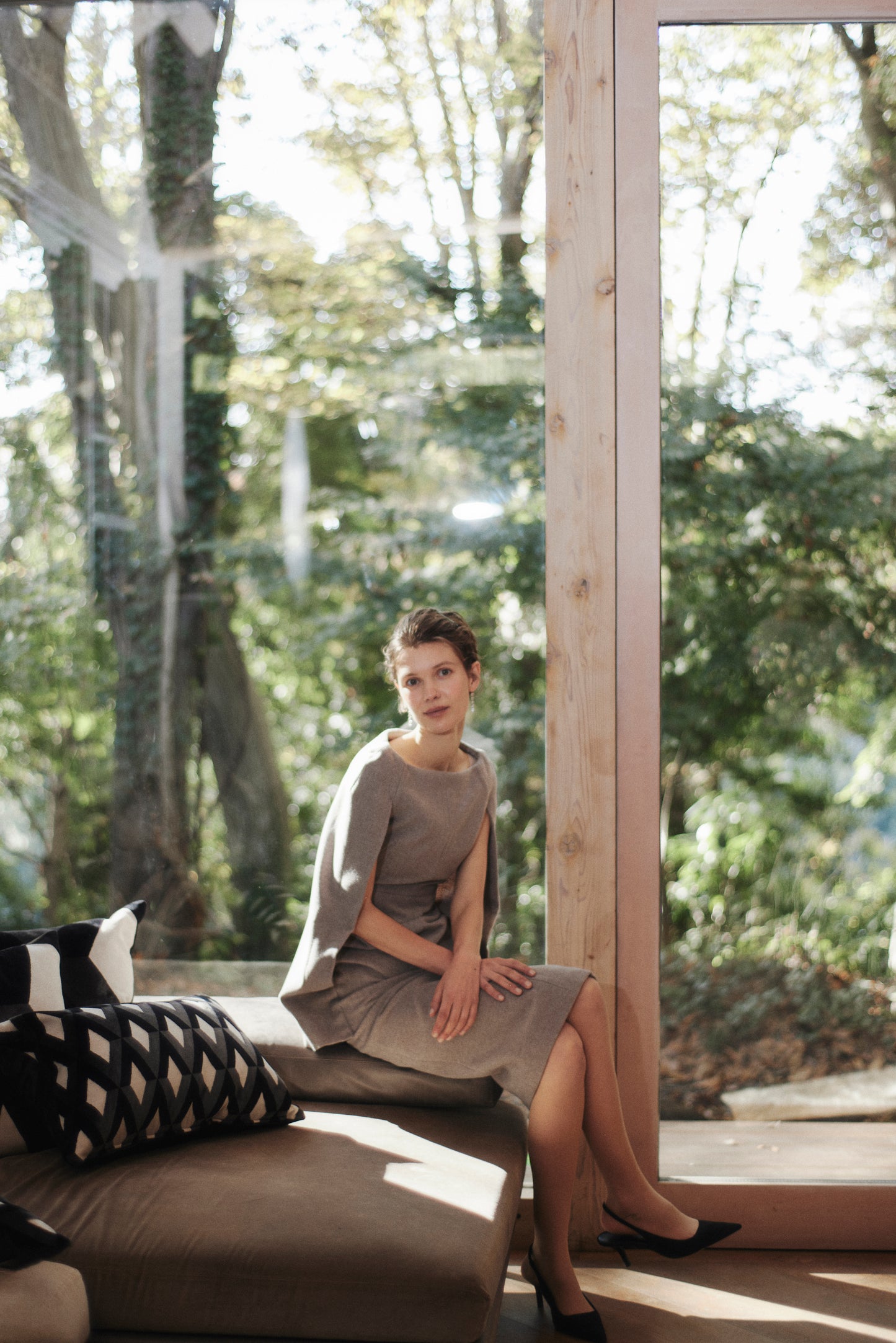 Narrow line Cape Dress