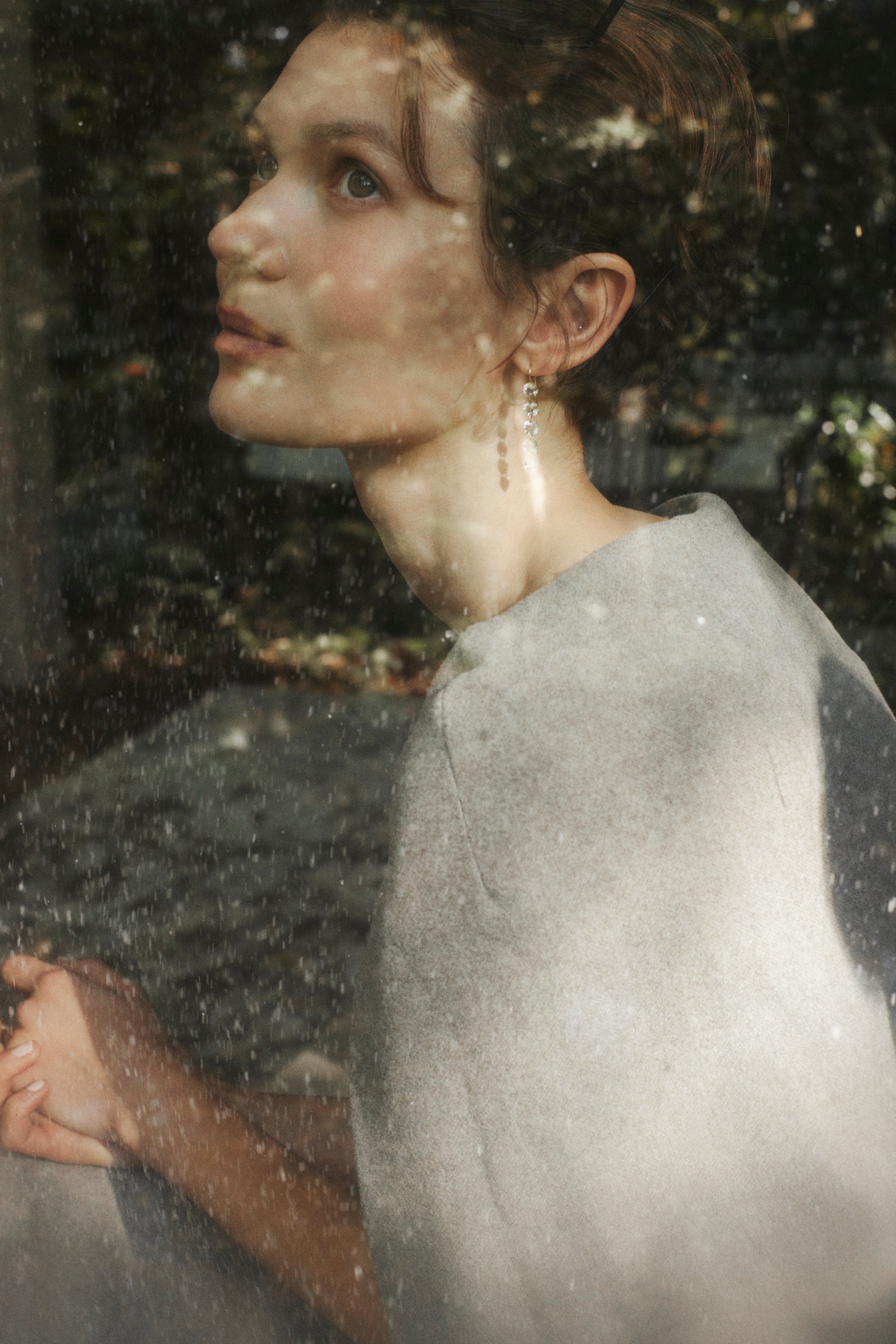 Narrow line Cape Dress – L'AUBE BLANC