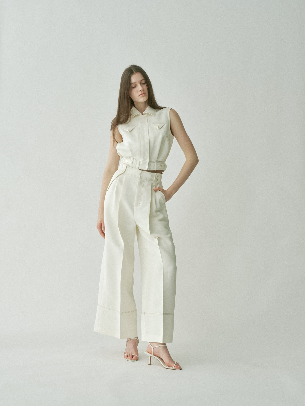 【ローブブラン】Architect Volume Wide Pants Architect Volume Wide Pants