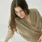 Pleats Cache-coeur Knit Tops