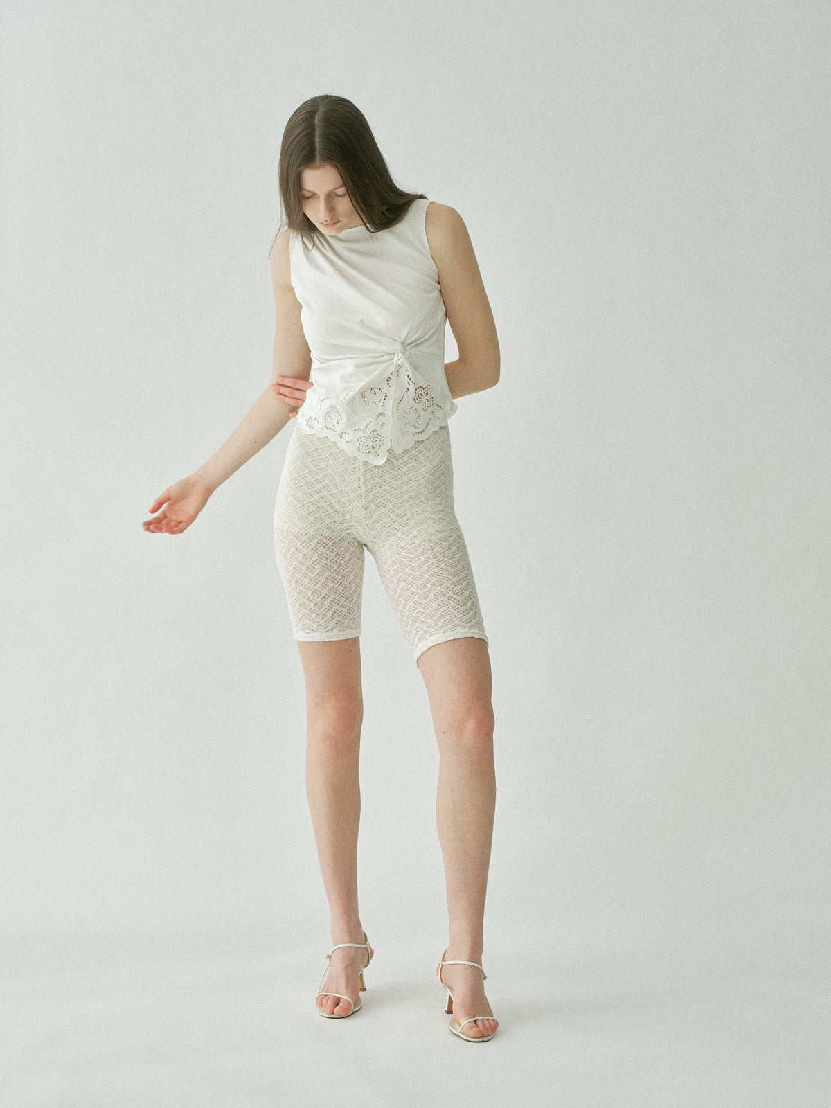 Orchid Cutwork Twist Top