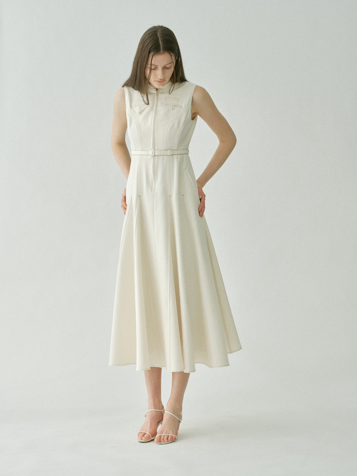 Architect Zip Flare Dress