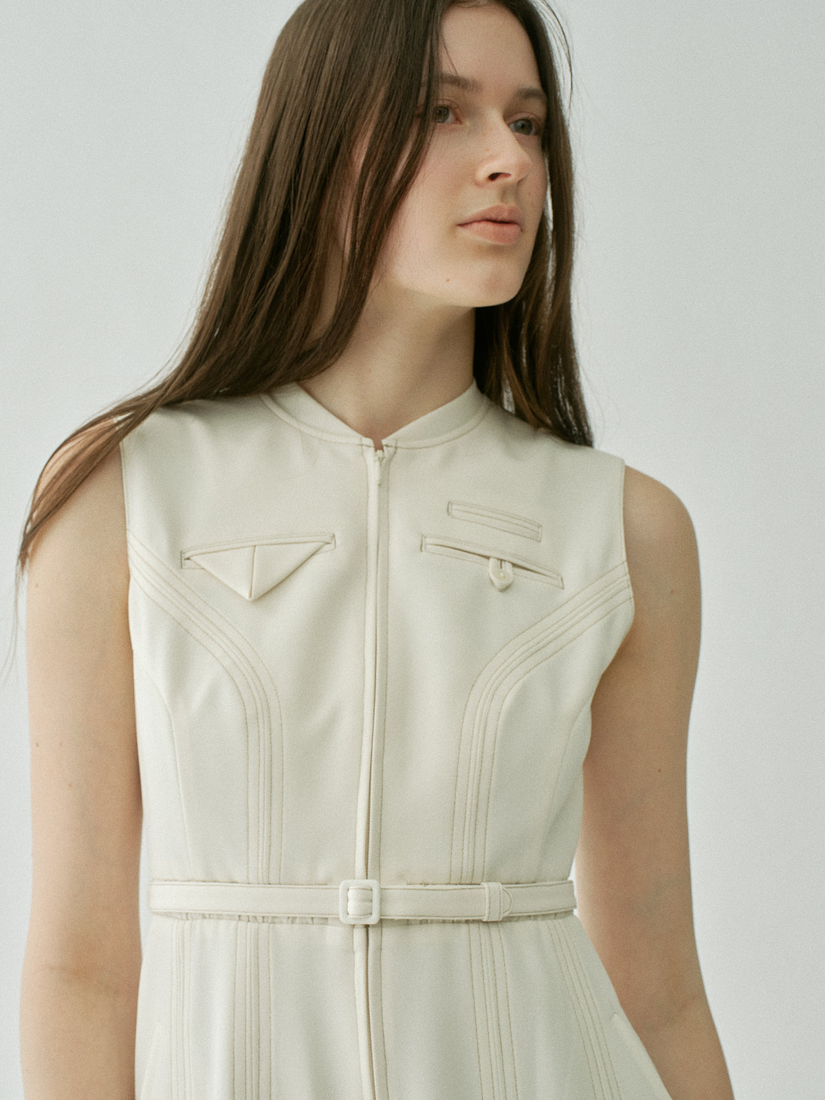 Architect Zip Flare Dress