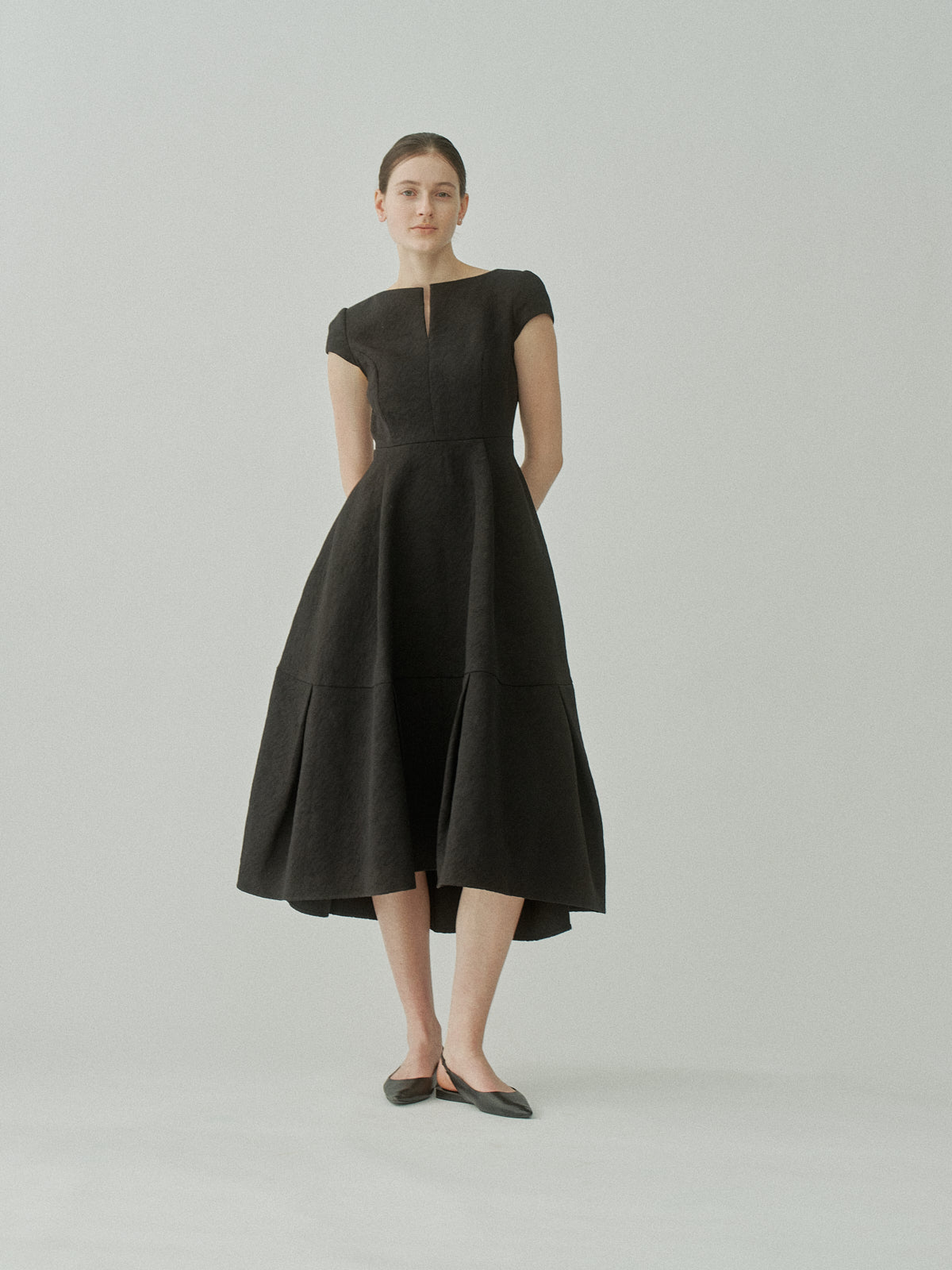 Keyneck Jacquard Dress