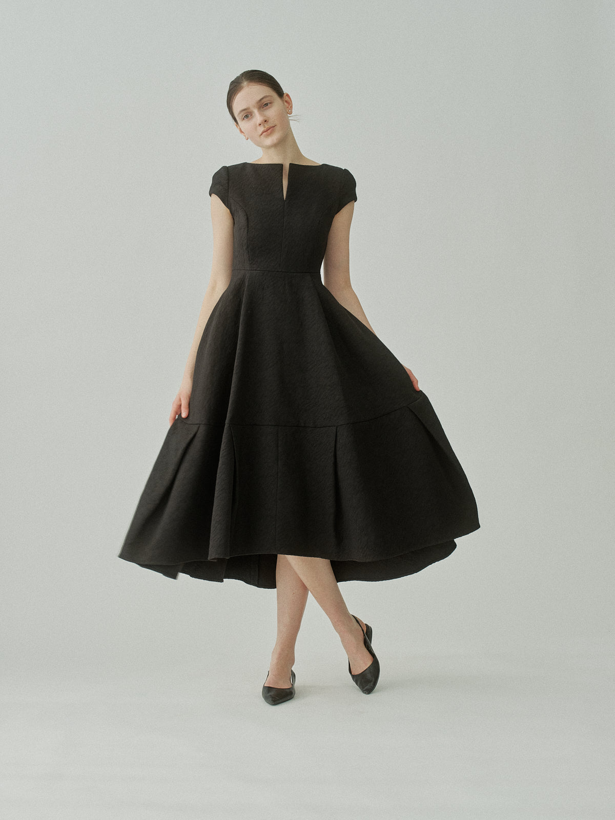 Keyneck Jacquard Dress