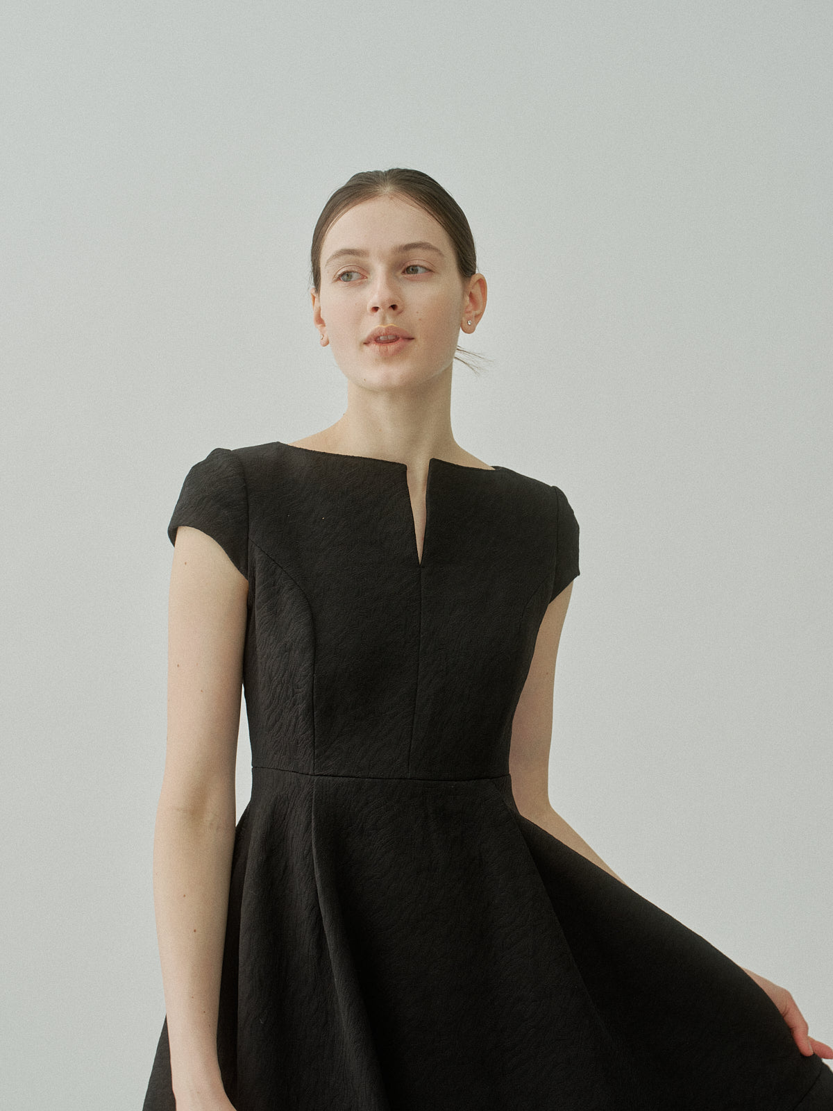 Keyneck Jacquard Dress