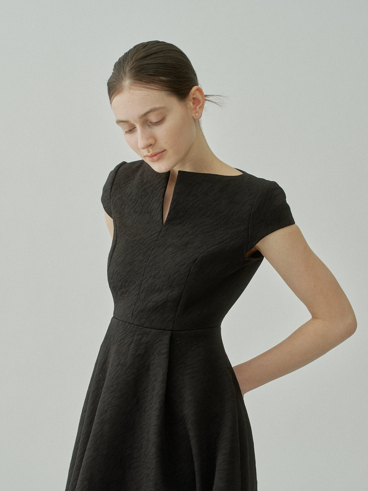 Keyneck Jacquard Dress
