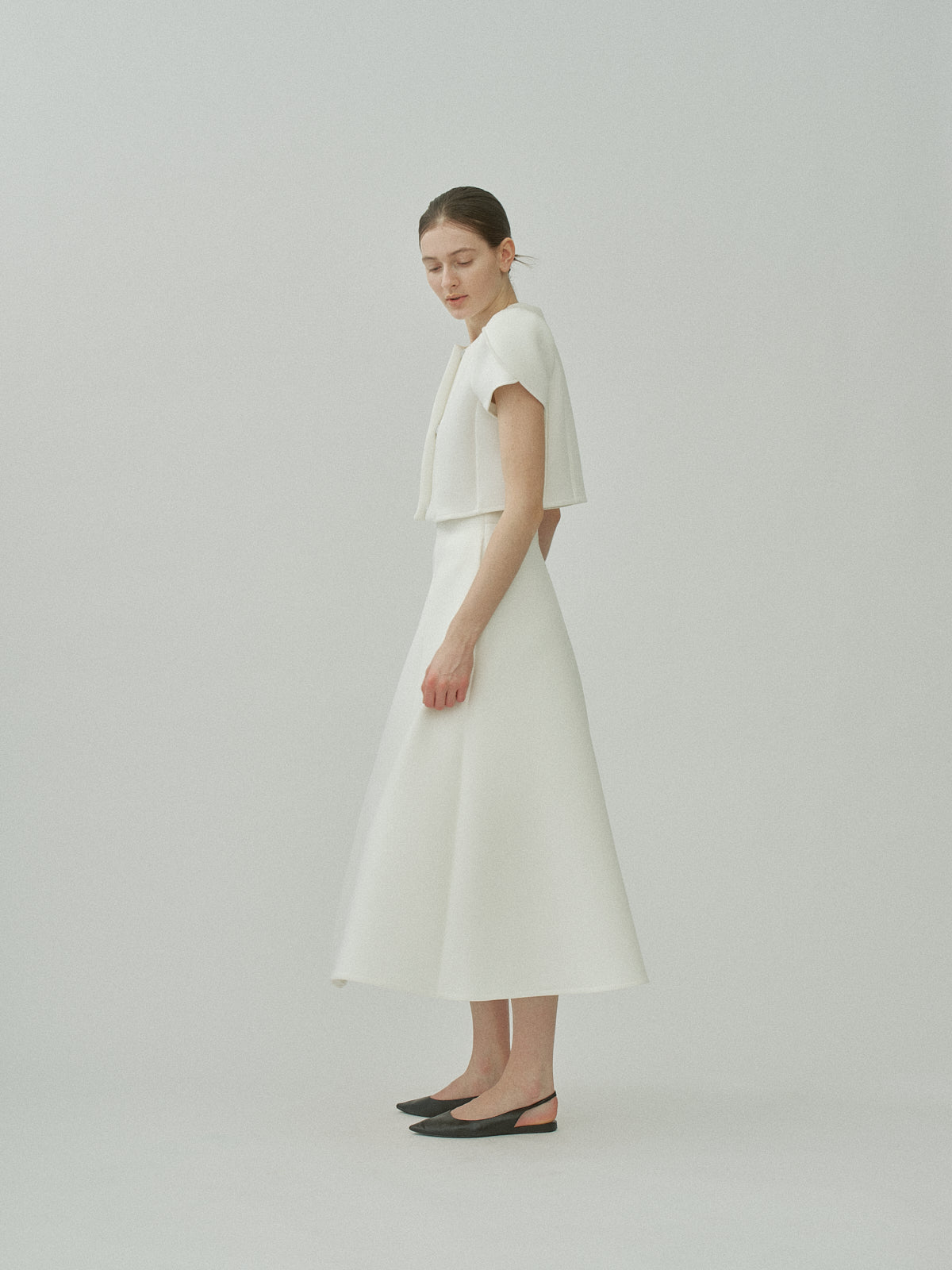 Sculpt Flare Double Knit Skirt