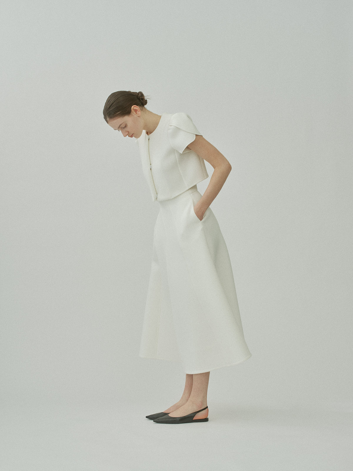 Sculpt Flare Double Knit Skirt