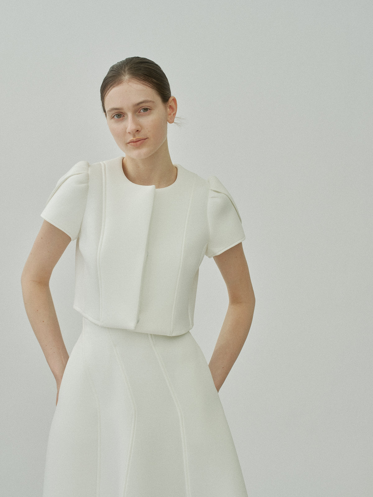 Sculpt Flare Double Knit Skirt