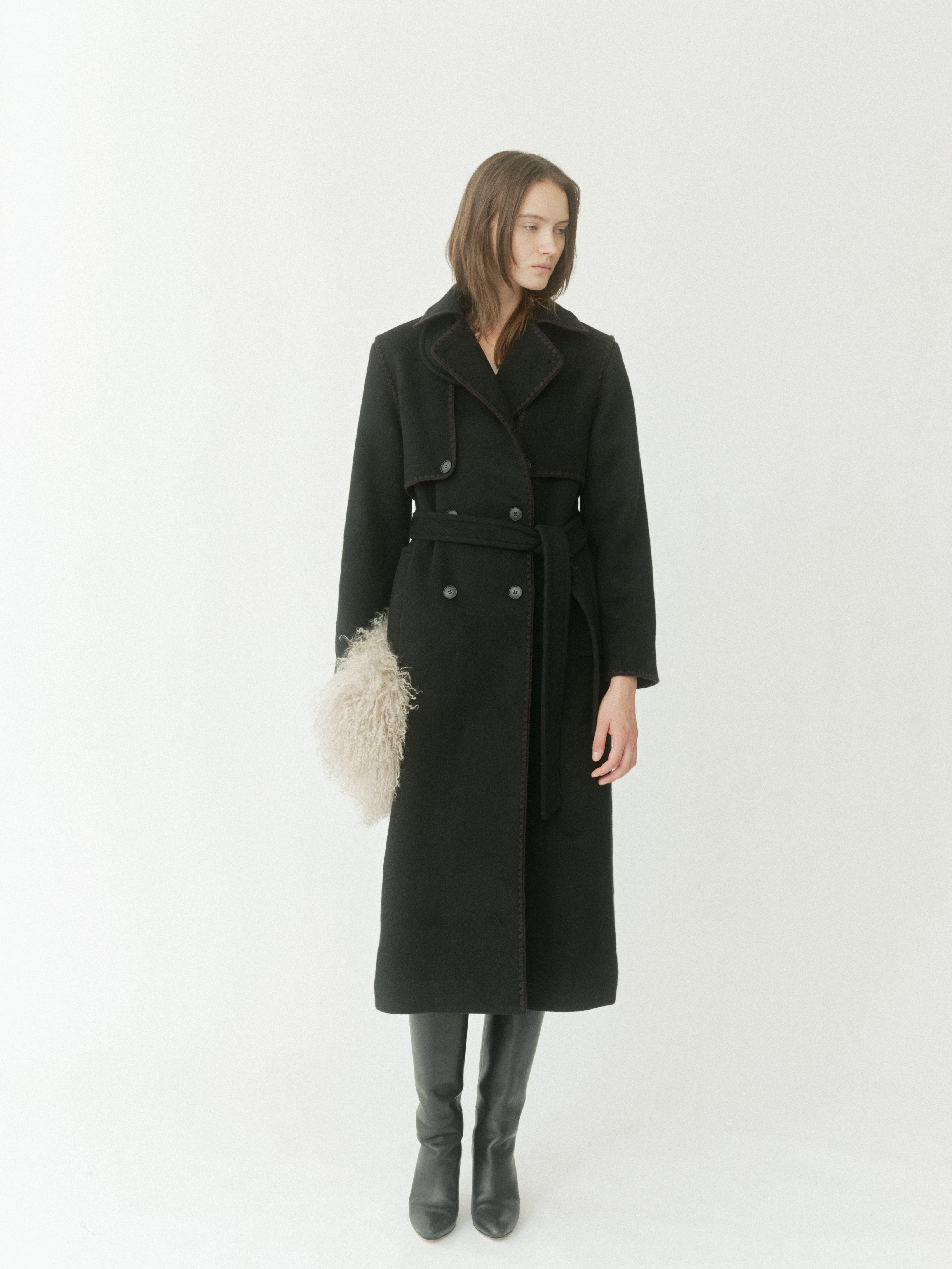 Royal Geelong Wool Trench Coat