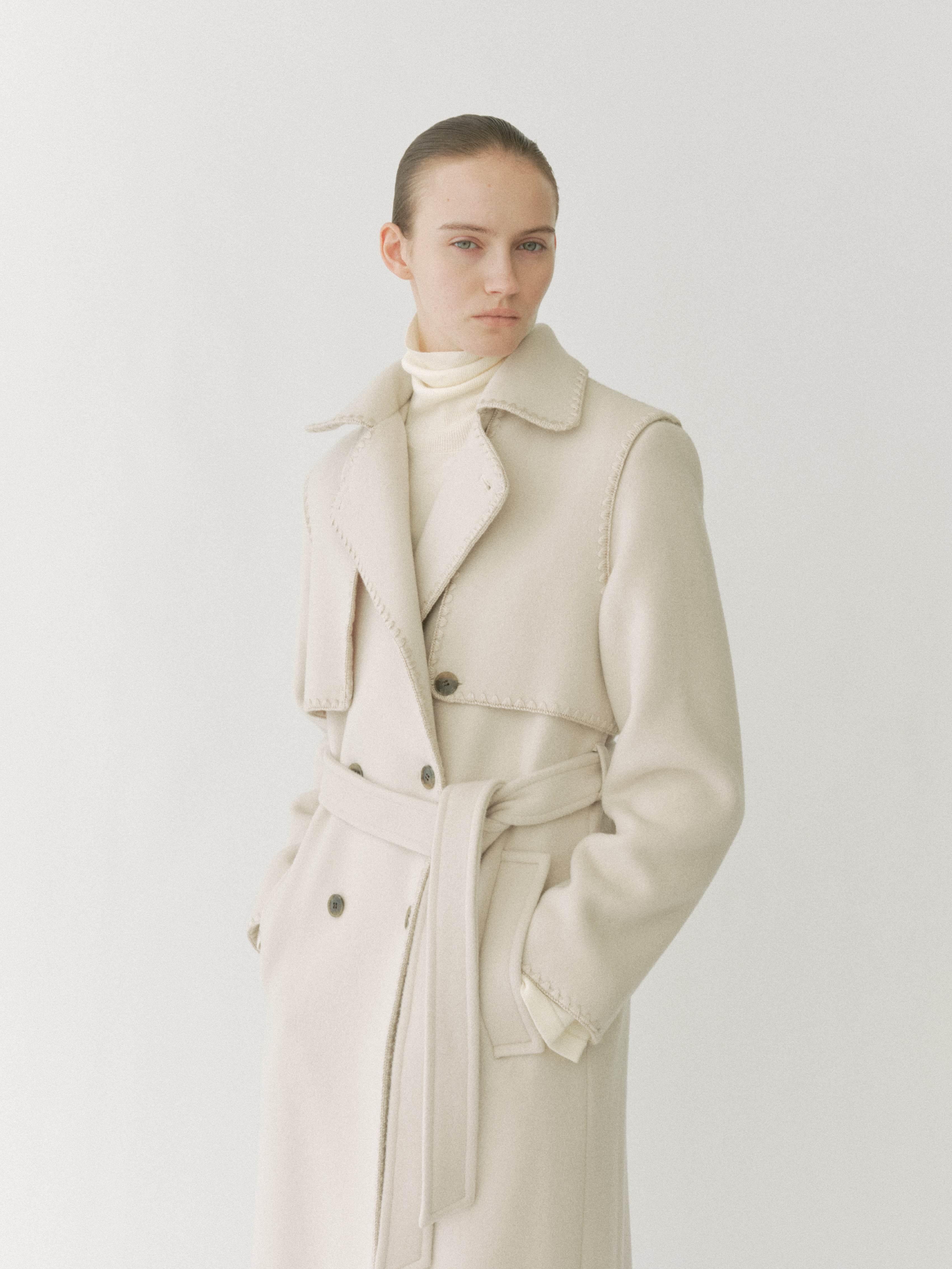 Royal Geelong Wool Trench Coat