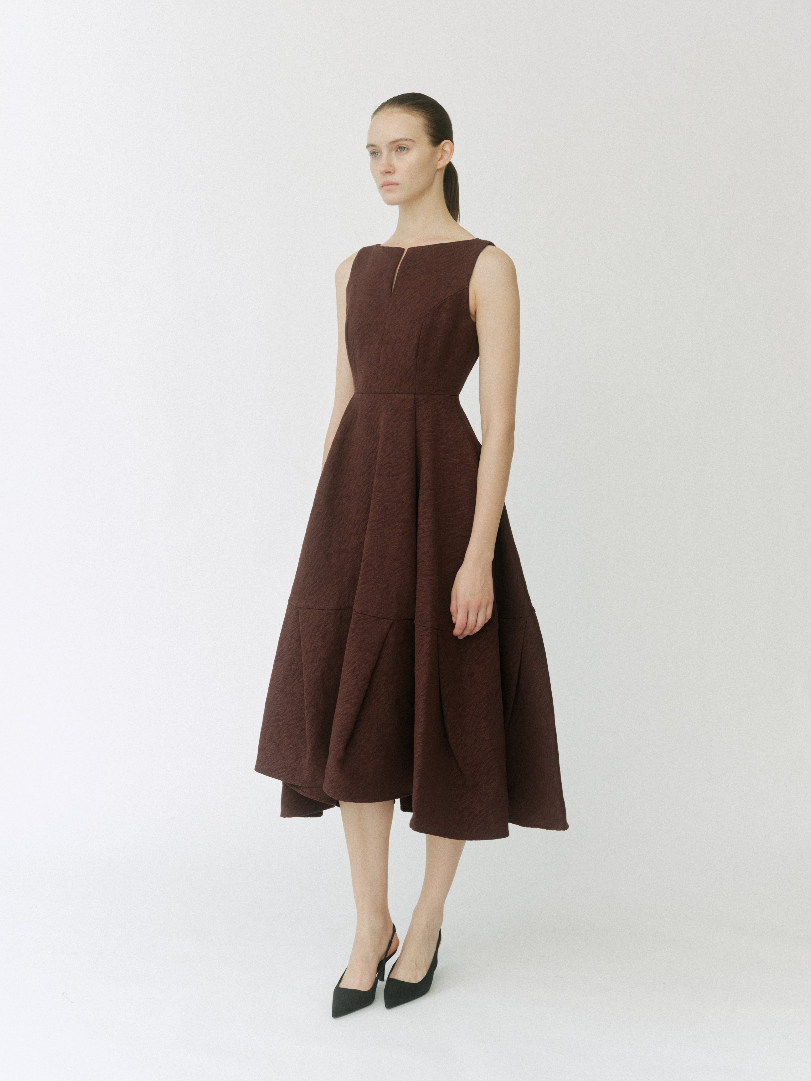 Keyneck Jacquard Dress
