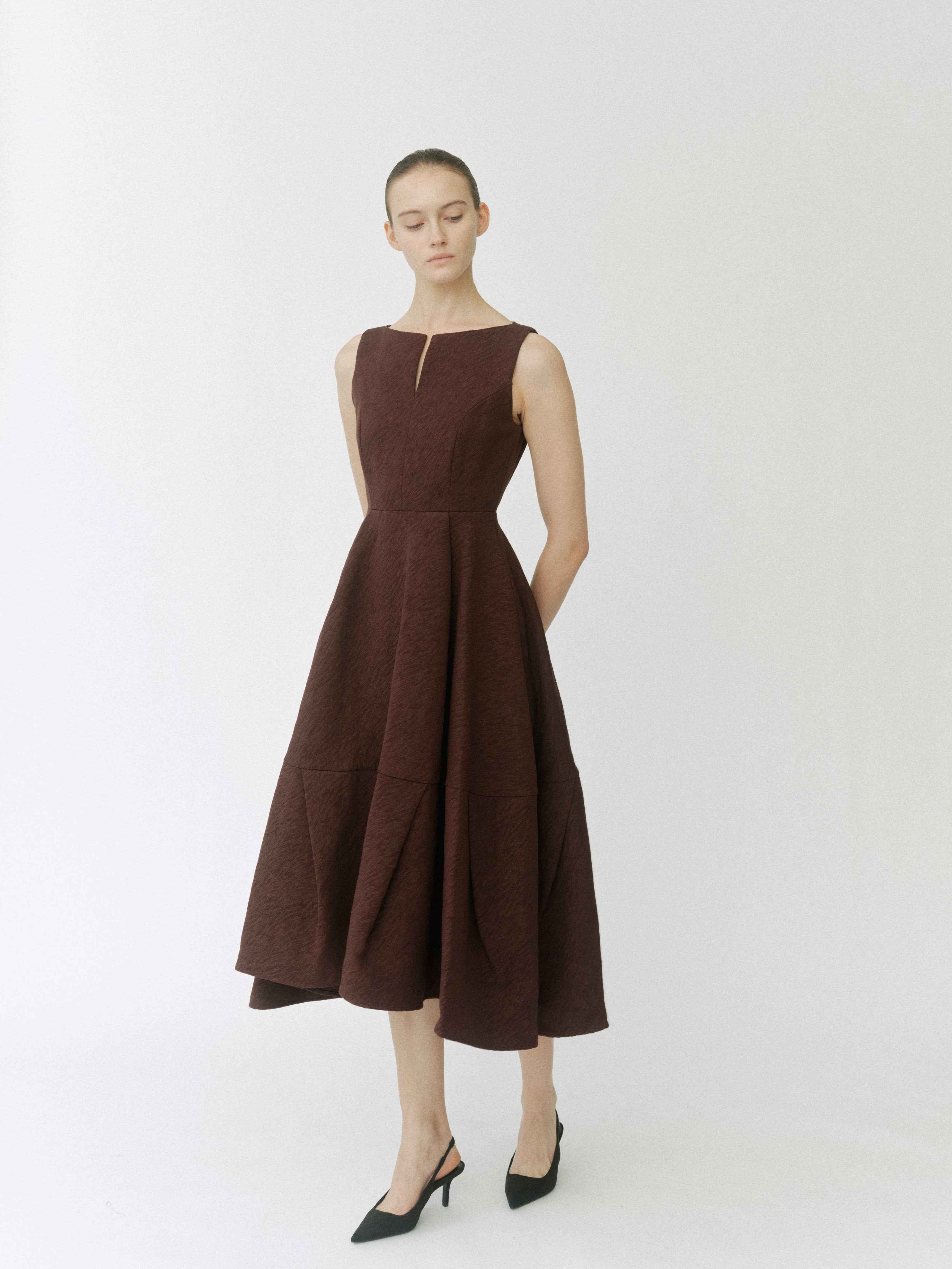 Keyneck Jacquard Dress