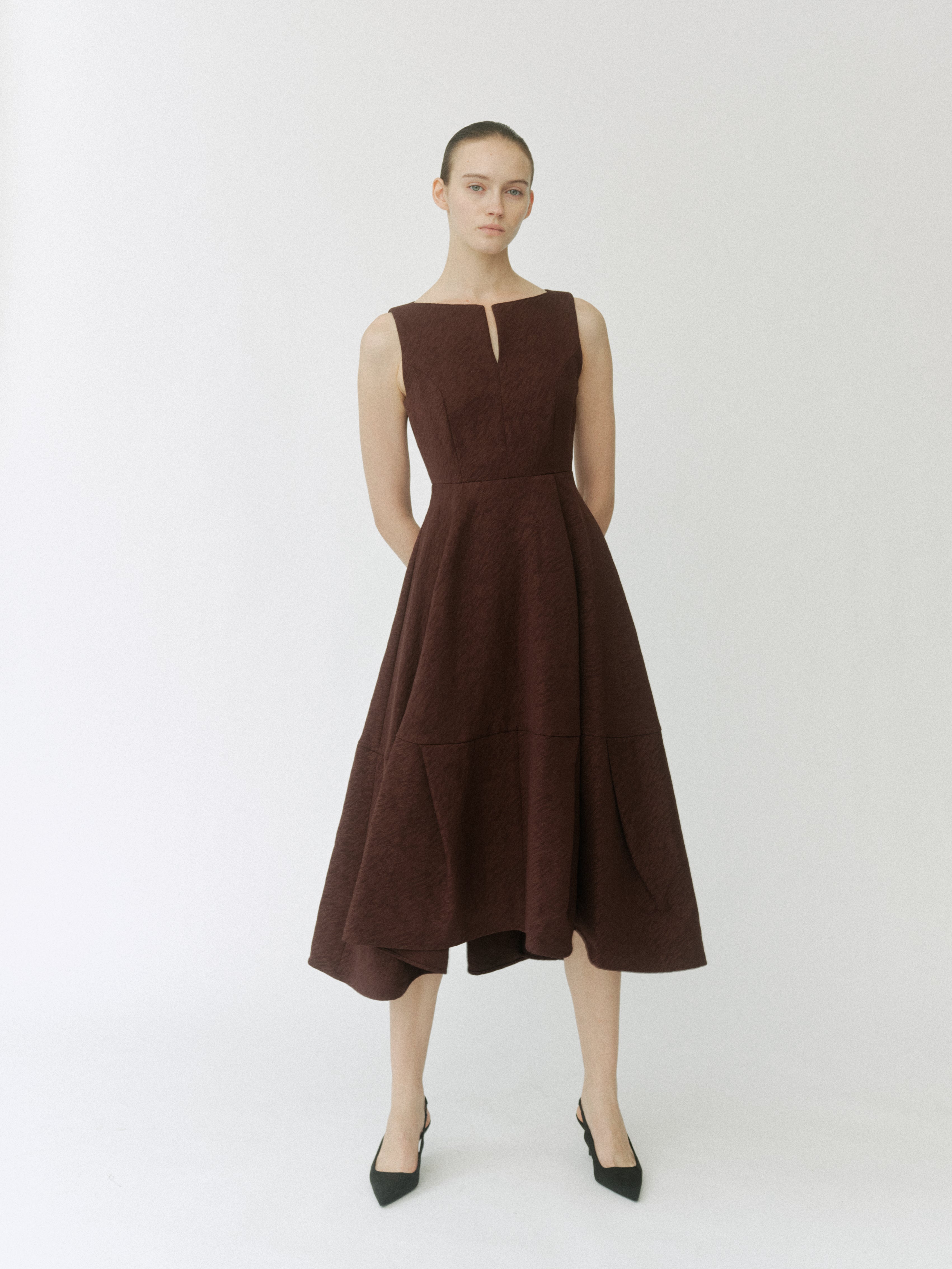 Keyneck Jacquard Dress