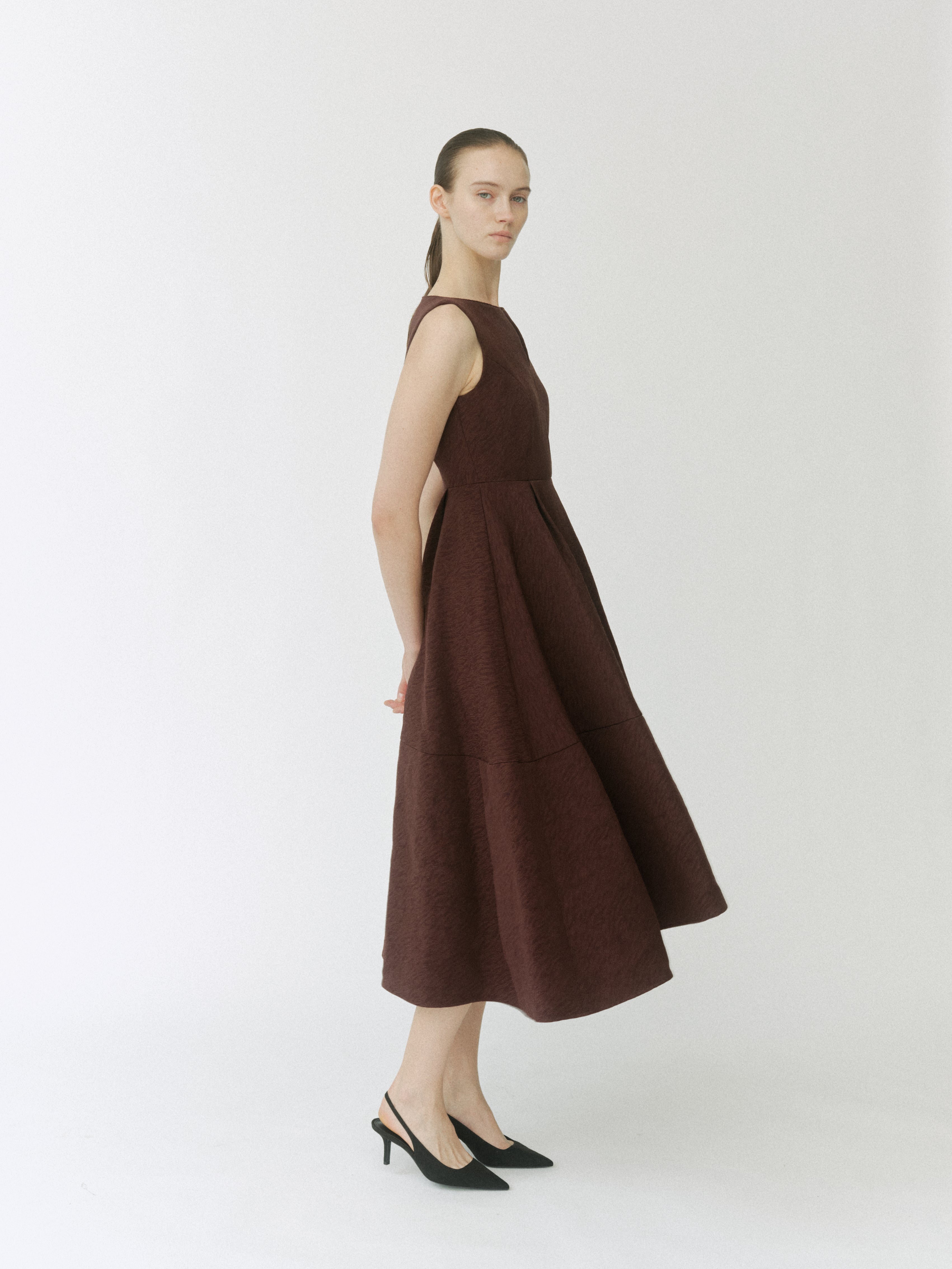 Keyneck Jacquard Dress