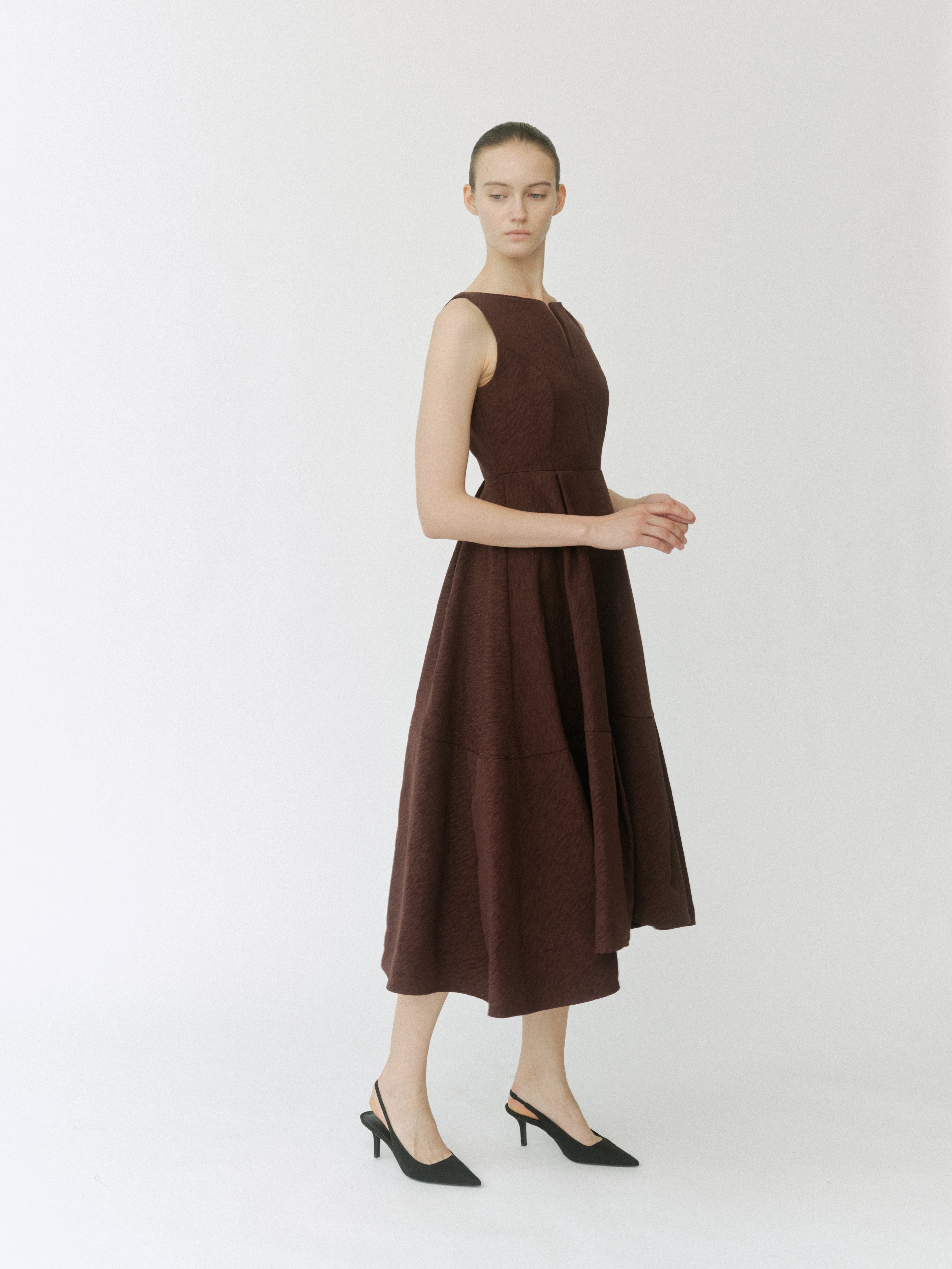 Keyneck Jacquard Dress