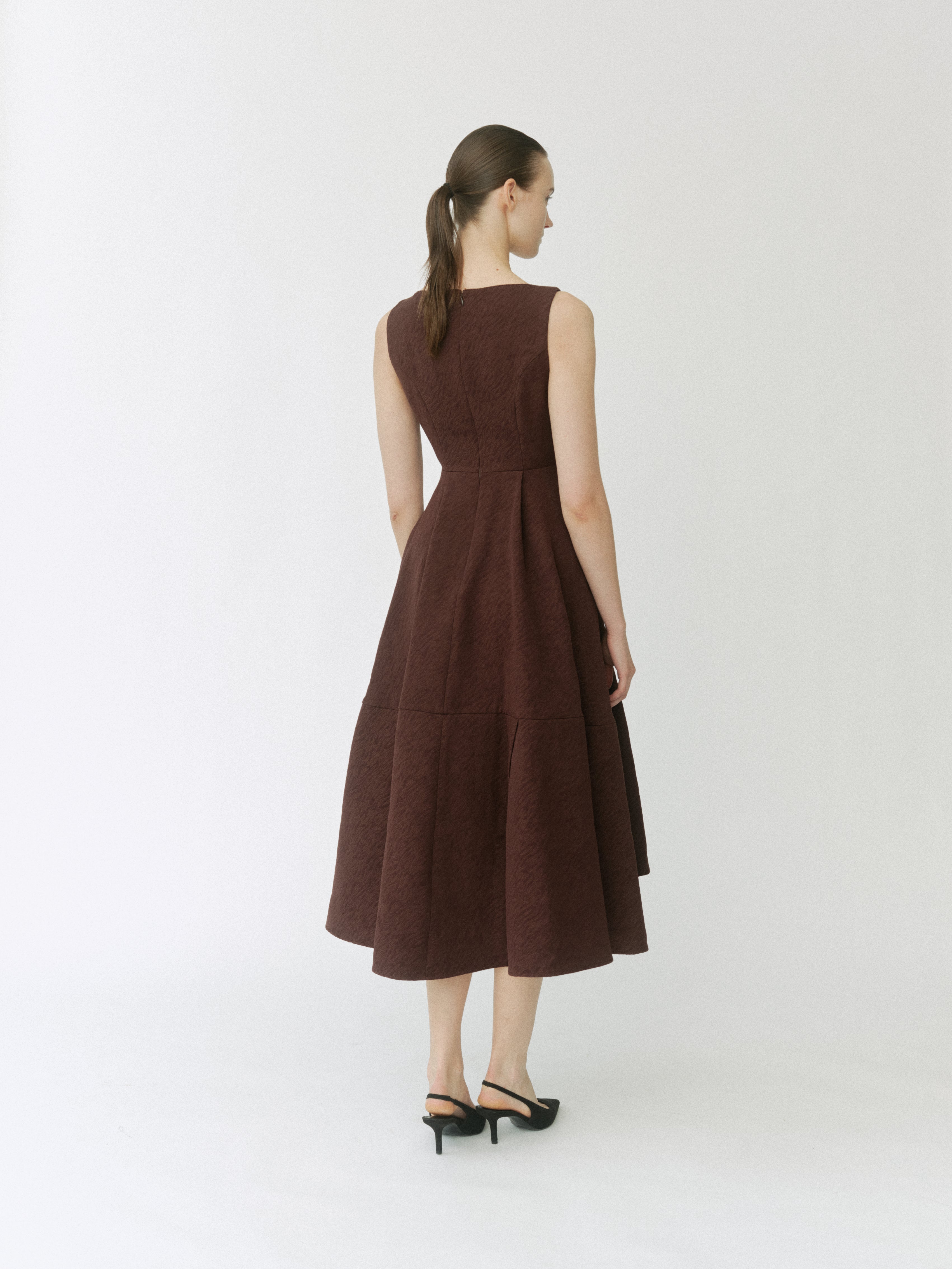 Keyneck Jacquard Dress