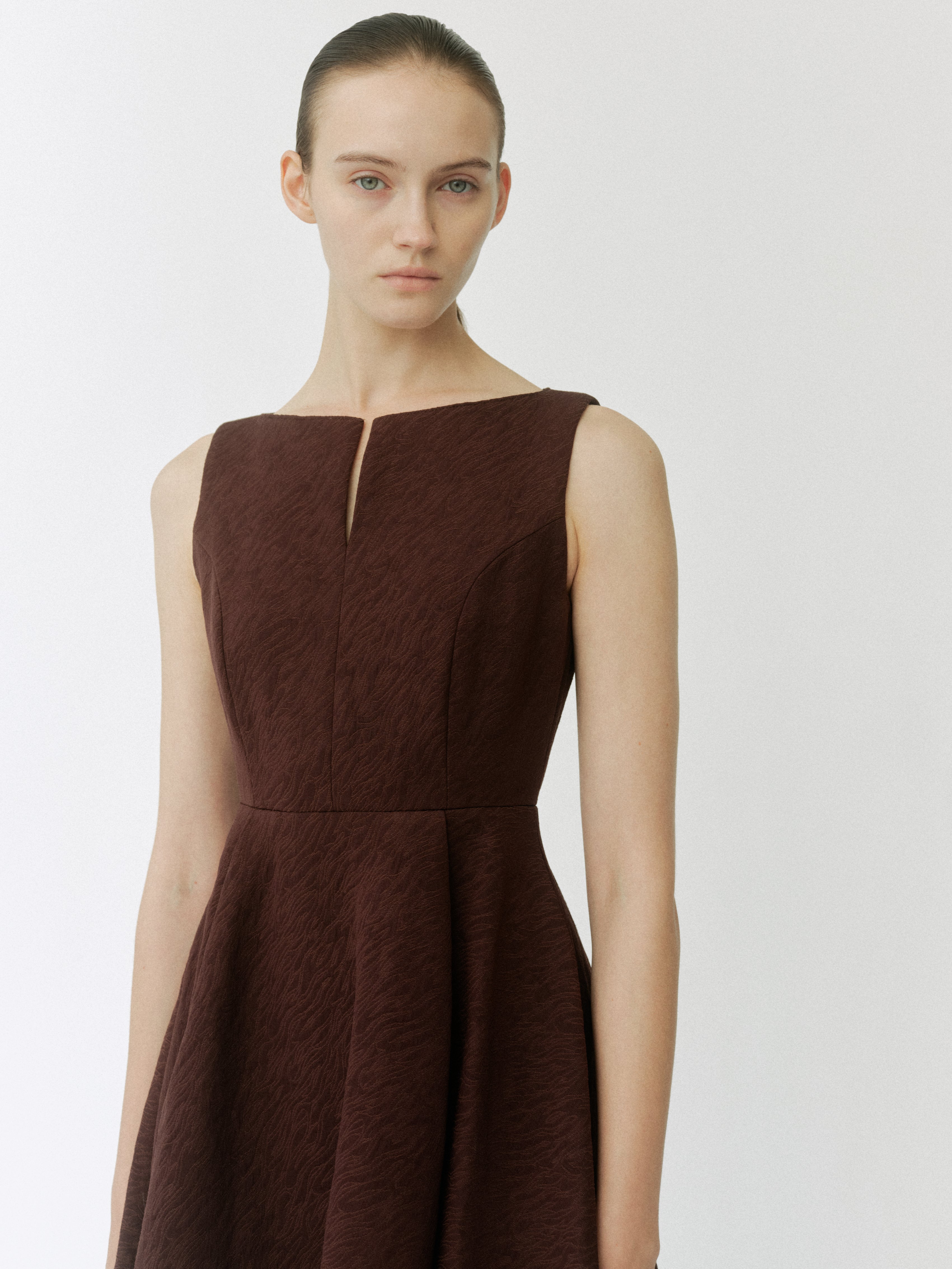 Keyneck Jacquard Dress