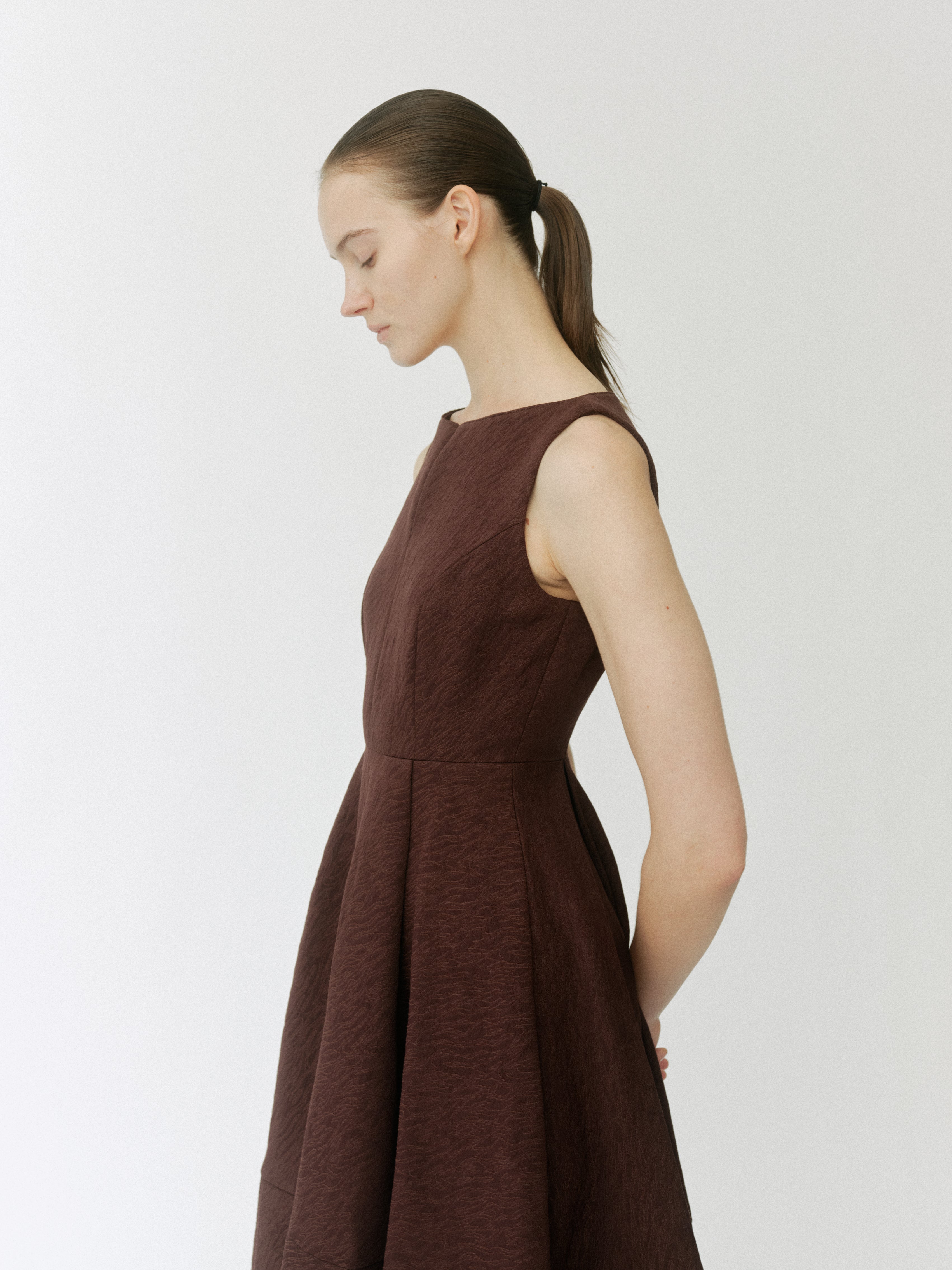 Keyneck Jacquard Dress